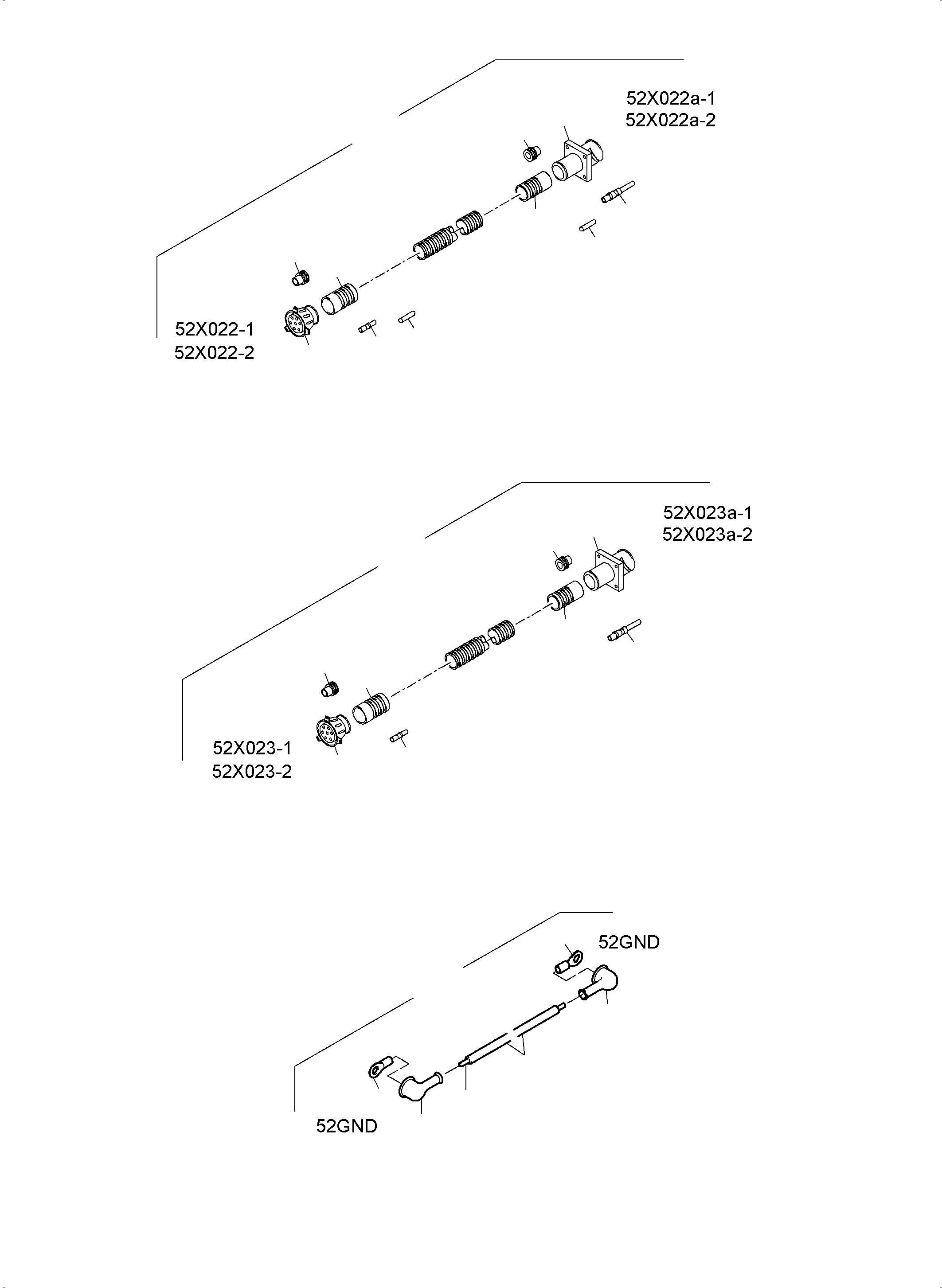 Komatsu parts book diagram for PC5500-6 S/N 15149: CABLES - ENGINE AND TRANSMITTER