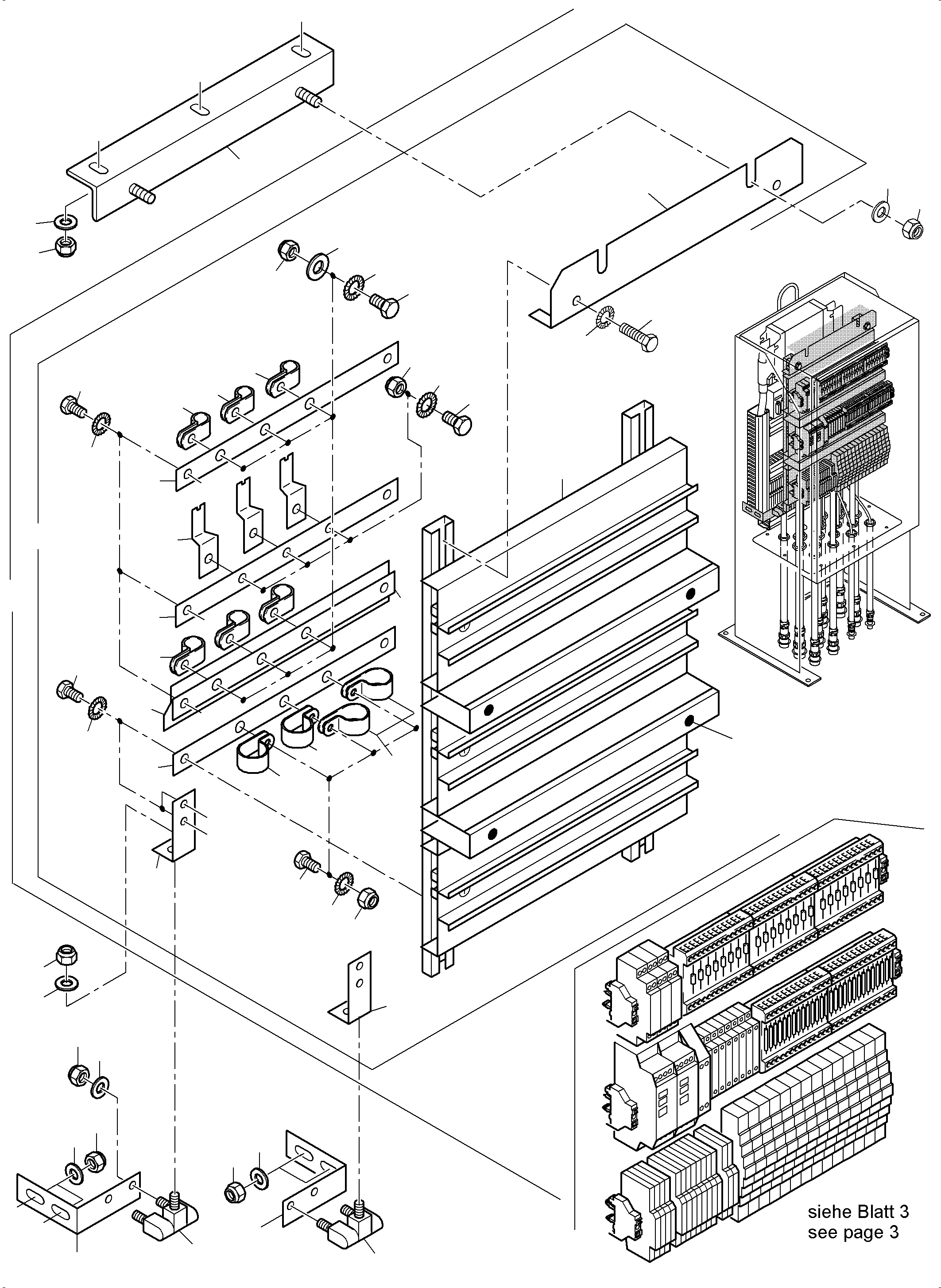 Excavators Mining Komatsu / PC5500-6 S/N 15153(G15153) / Switch cabinet location 51(515-2251f : 515-2251f)