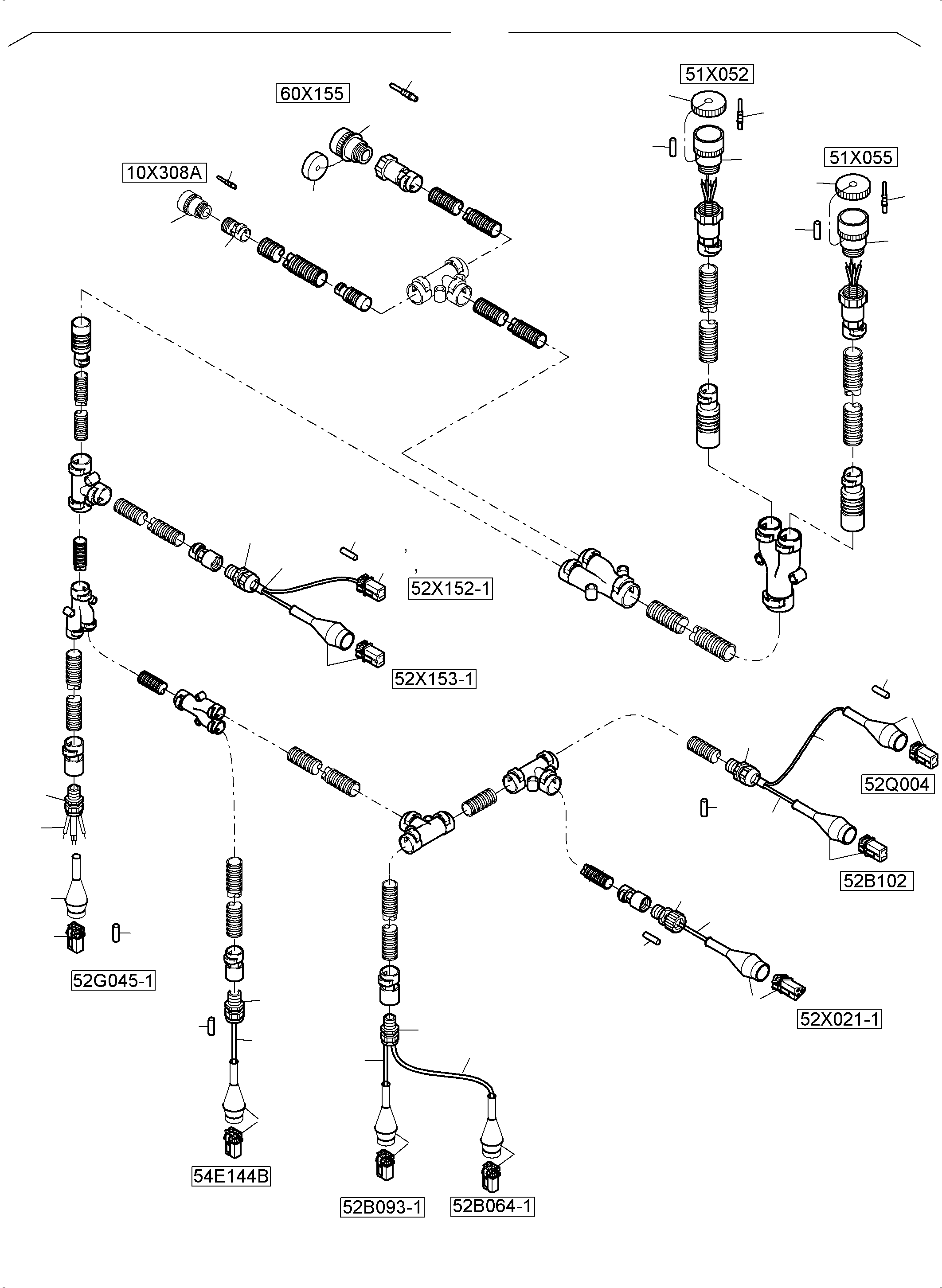 Excavators Mining Komatsu / PC5500-6 S/N 15153(G15153) / Cables - Engine and Transmitter(515-2252g : 515-2252g)