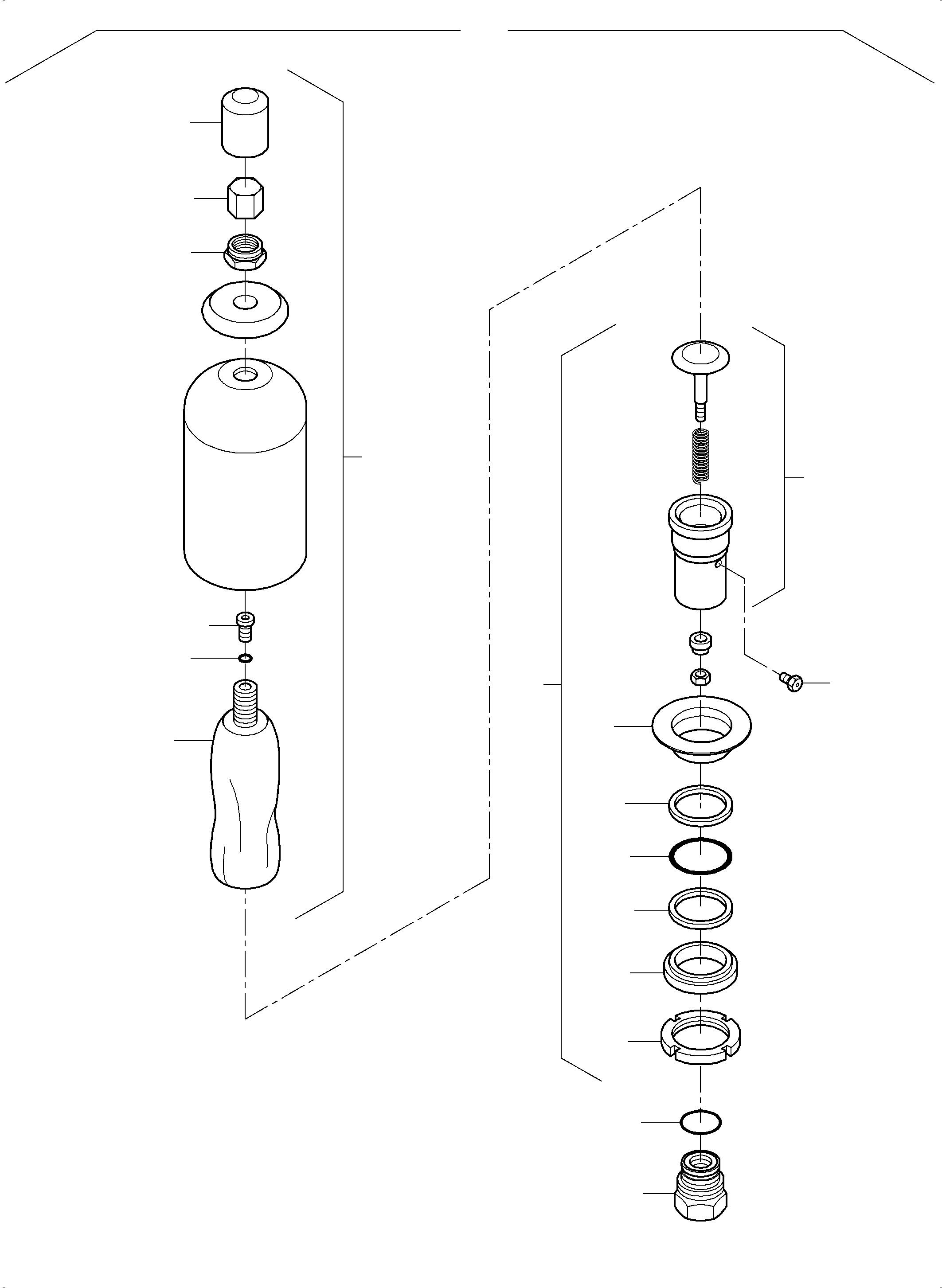 Komatsu parts book diagram for PC5500-6 S/N 15164: PRESSURE ACCUMULATOR