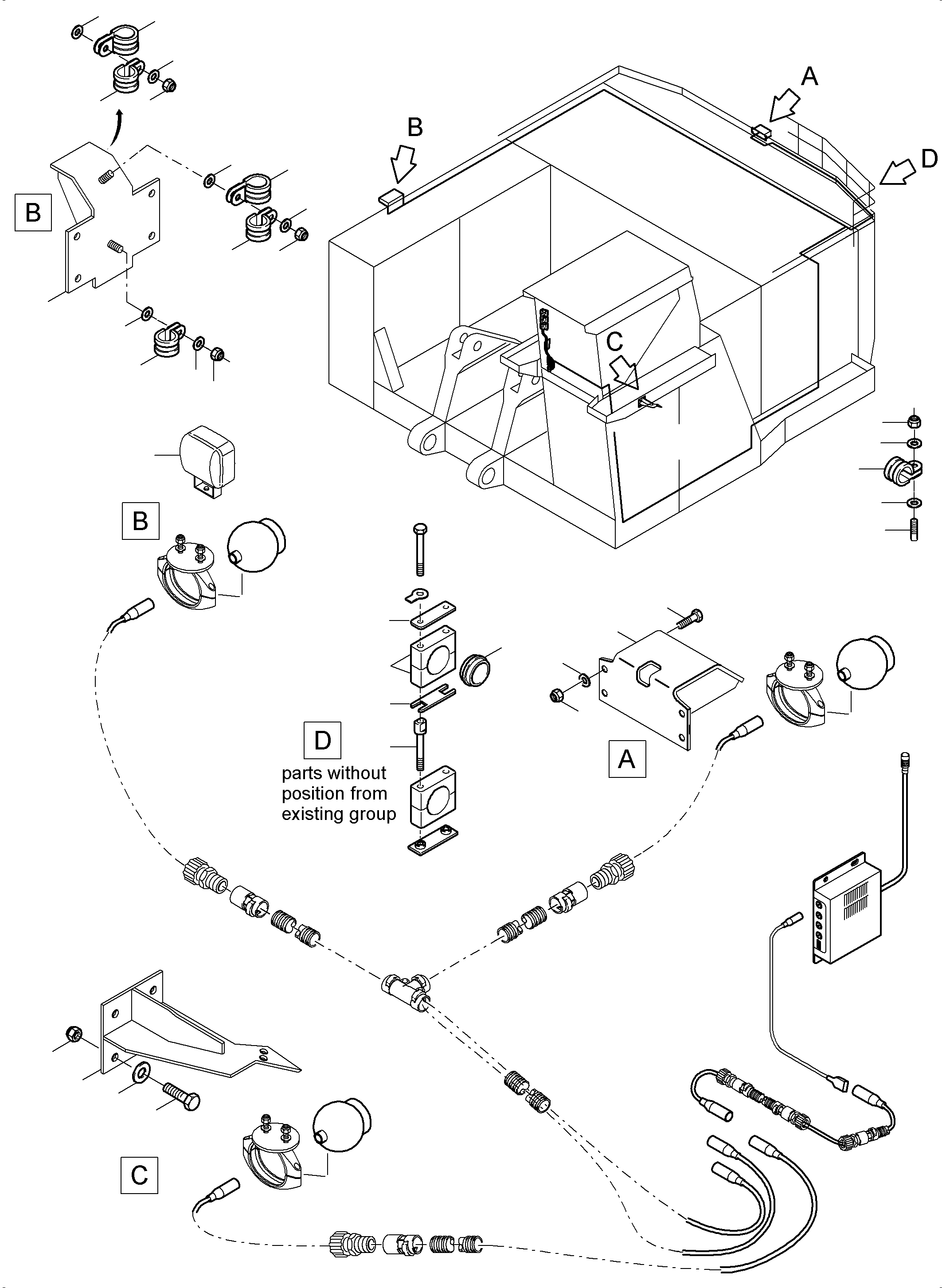 Komatsu parts book diagram for PC5500-6 S/N 15164: CAMERASYSTEM