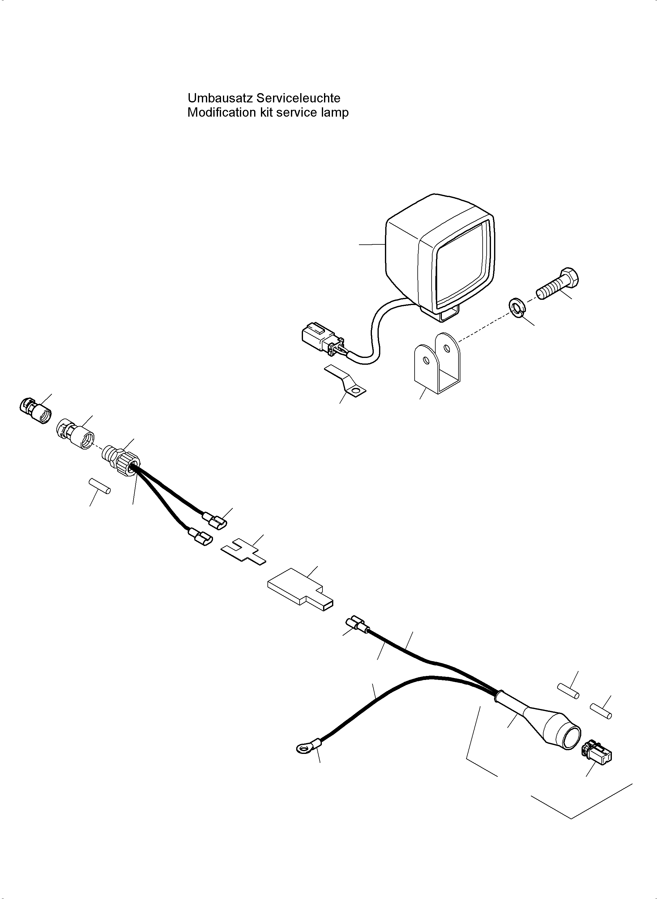 Komatsu parts book diagram for PC5500-6 S/N 15164: ELECTRIC - CAB SUPPORT AND INTERMEDIATE LANDING