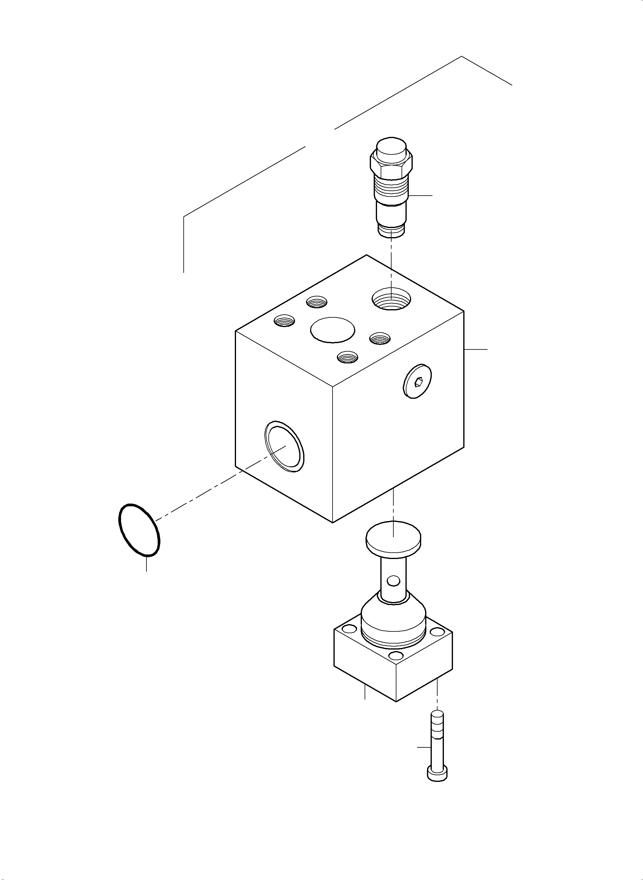 Komatsu parts book diagram for PC5500-6 S/N 15164: THROTTLE CHECK VALVE