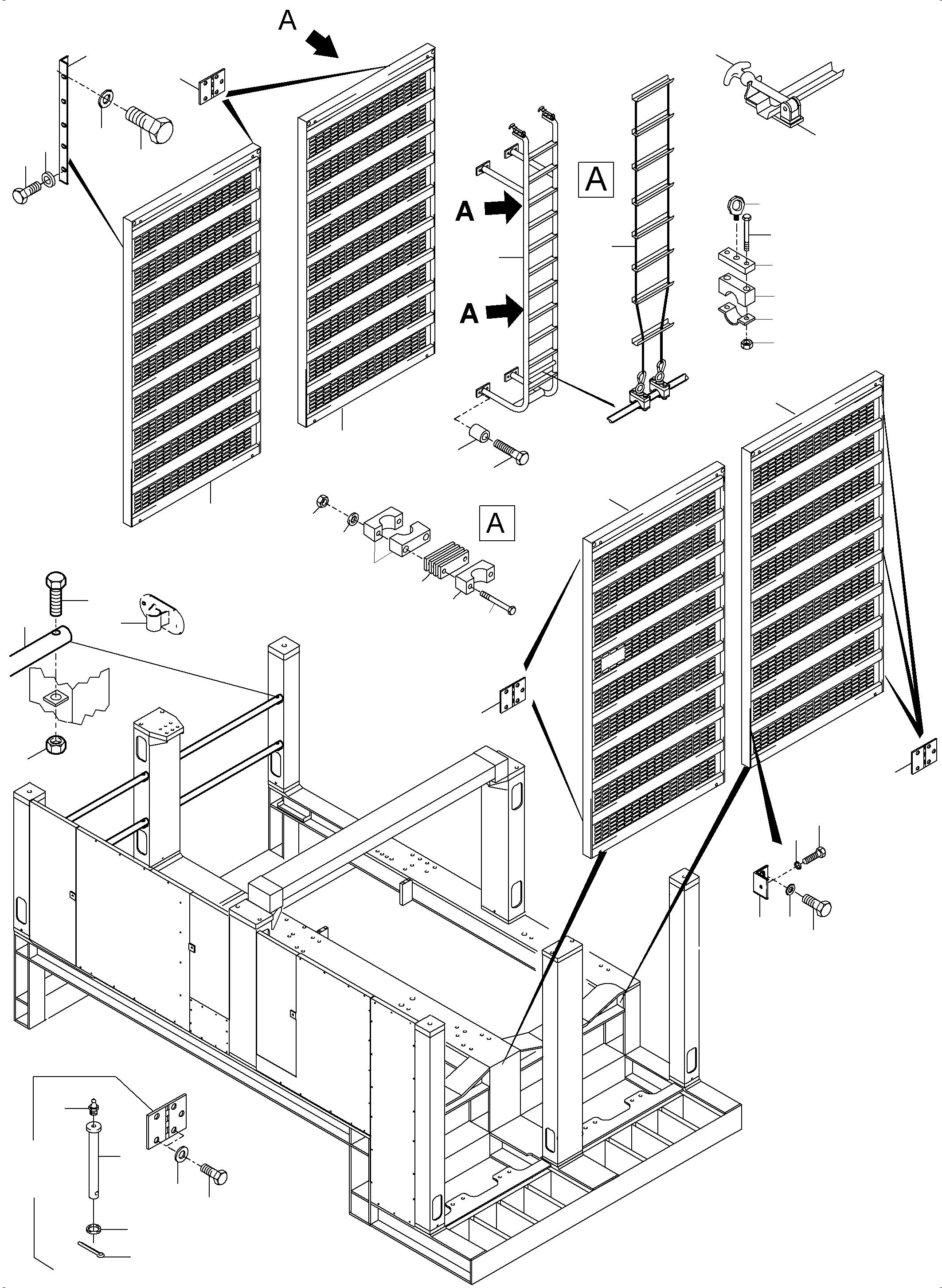 Komatsu parts book diagram for PC5500-6 S/N 15166: MACHINERY HOUSE DIESEL