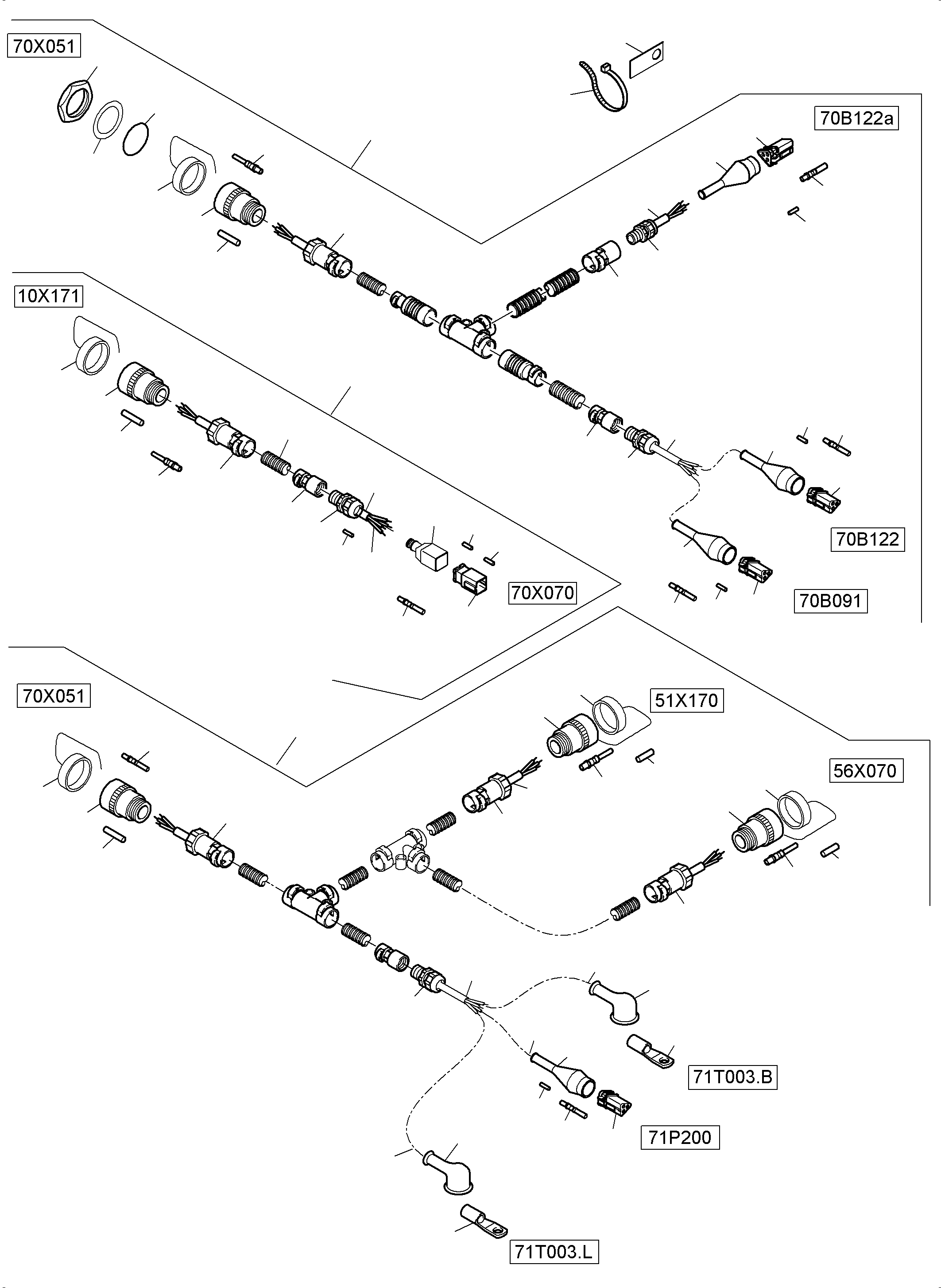 Komatsu parts book diagram for PC5500-6 S/N 15166: ELECTRIC PARTS - ASCENT