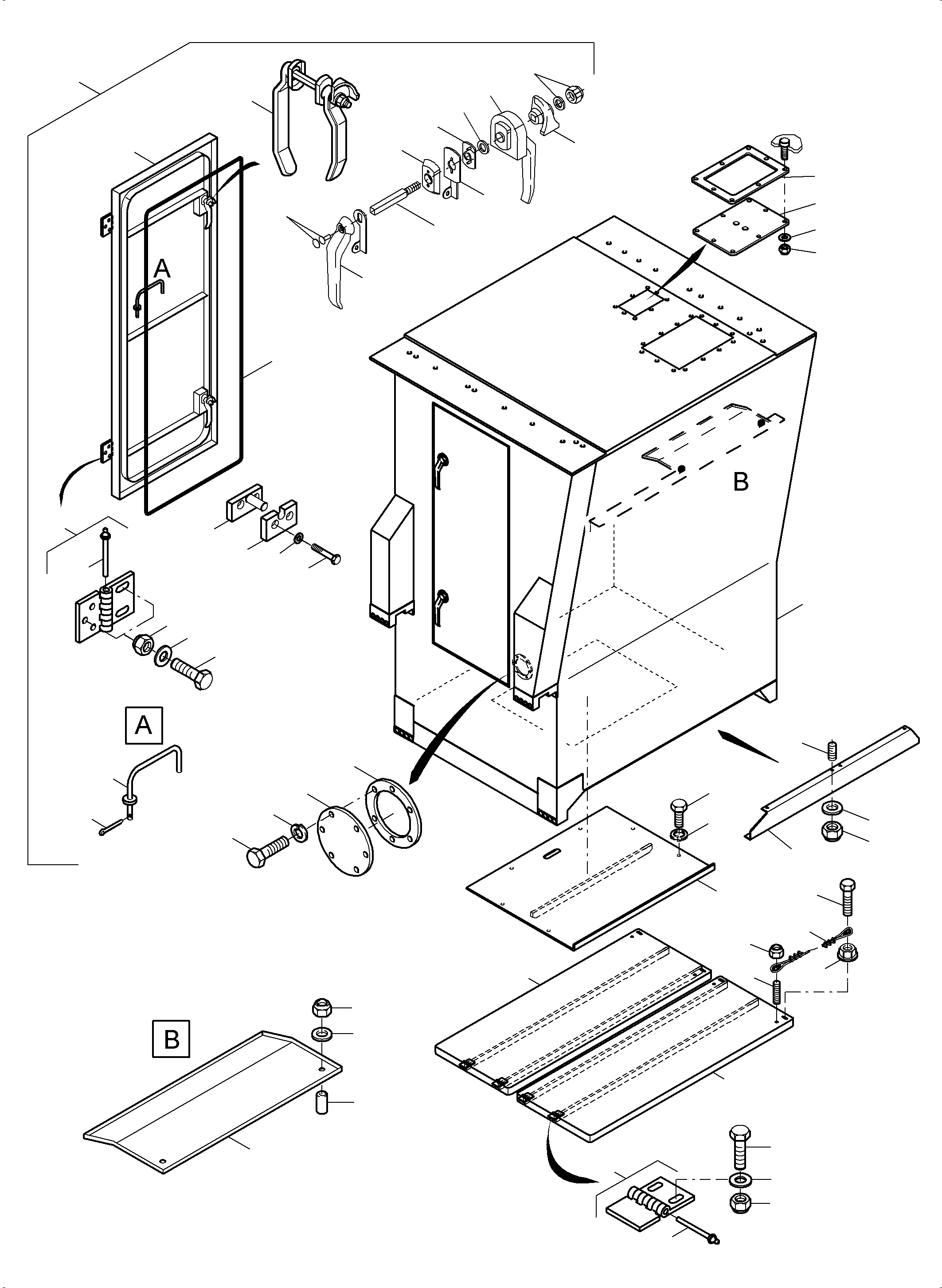 Excavators Mining Komatsu / PC7000-6 S/N 35001(G35001) / Cab Support(535-1901 : 535-1901)