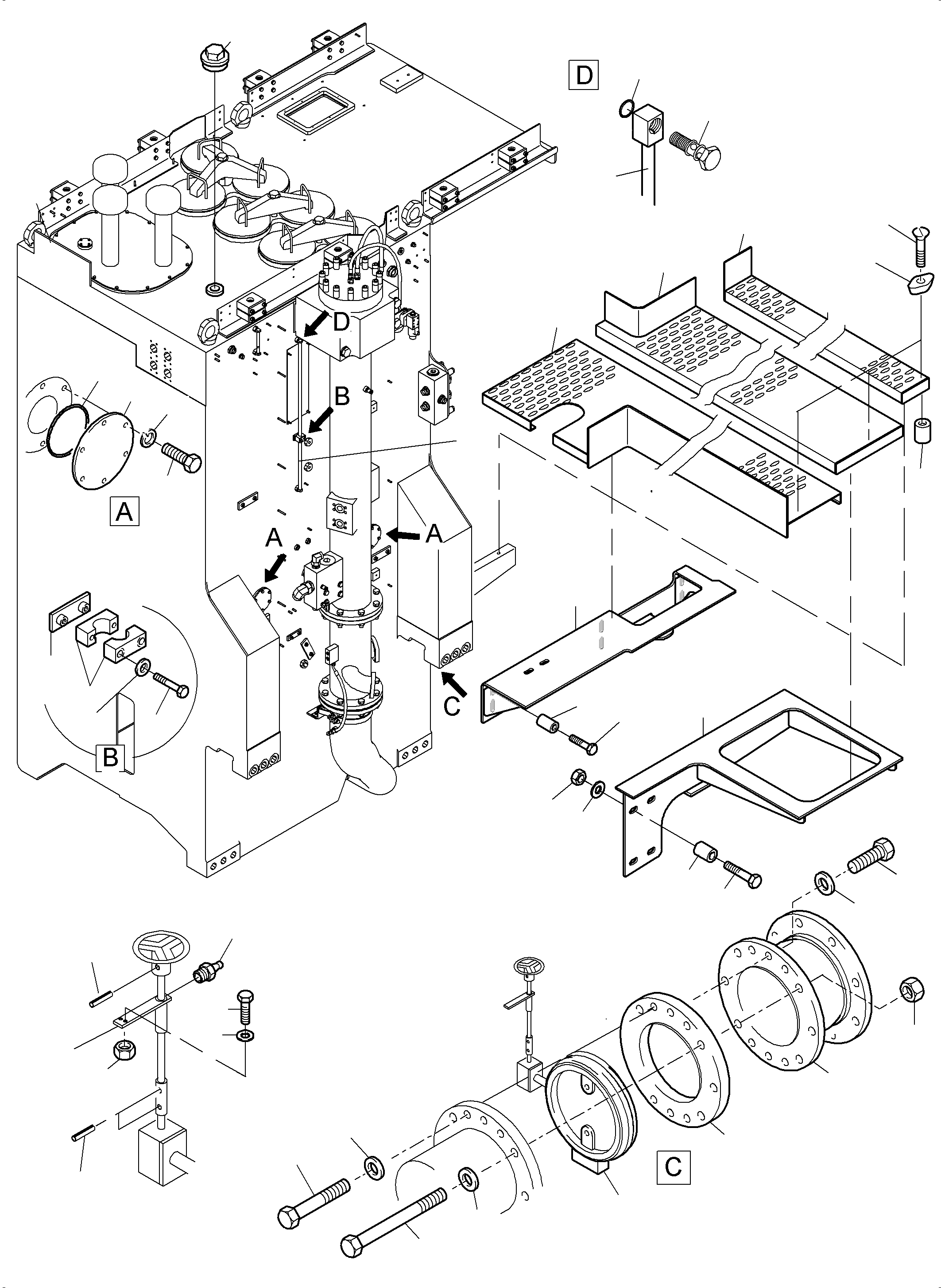 Excavators Mining Komatsu / PC7000-6 S/N 35001(G35001) / Main Oil Tank(535-1801 : 535-1801)