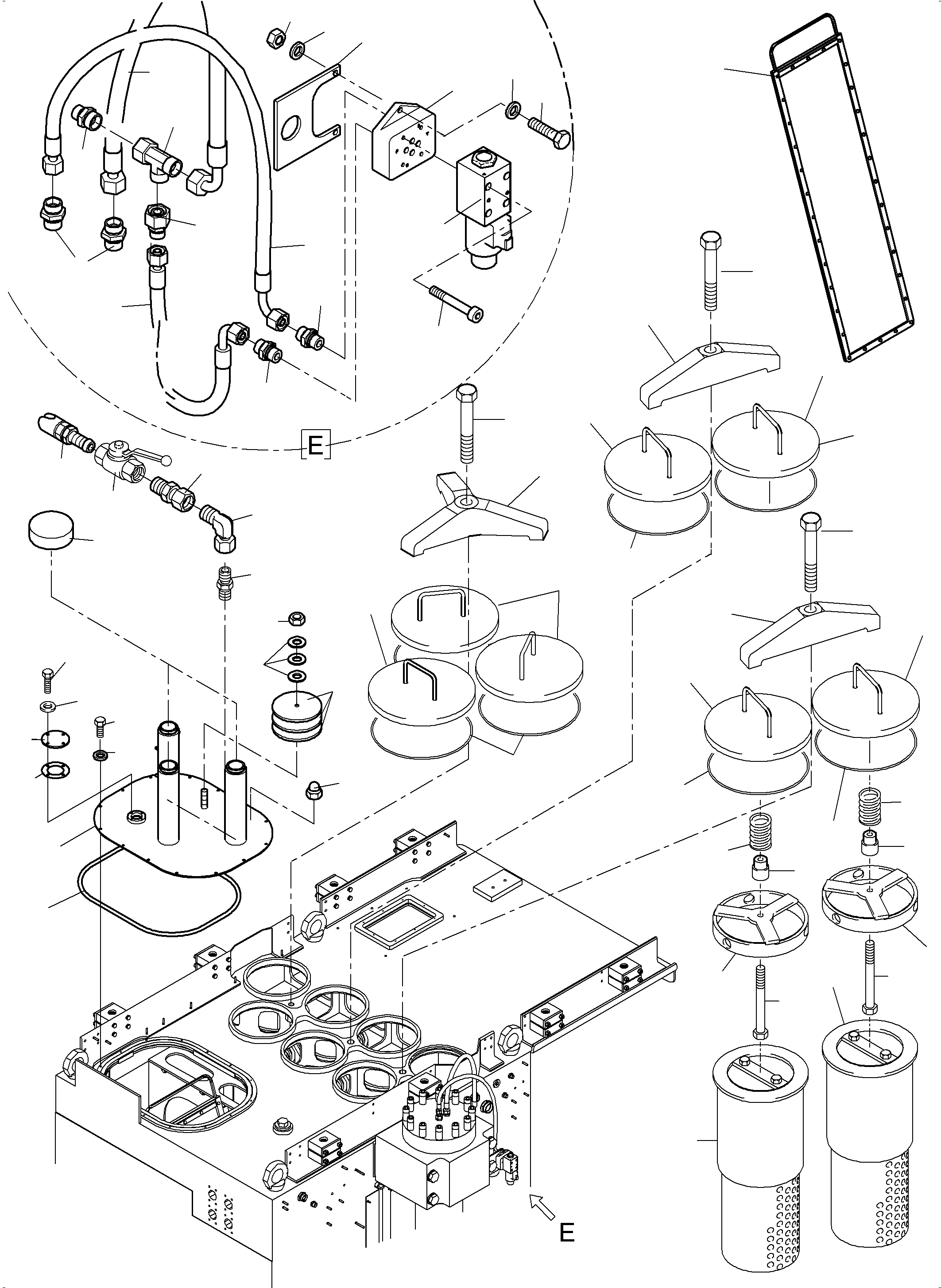 Excavators Mining Komatsu / PC7000-6 S/N 35001(G35001) / Main Oil Tank(535-1801 : 535-1801)