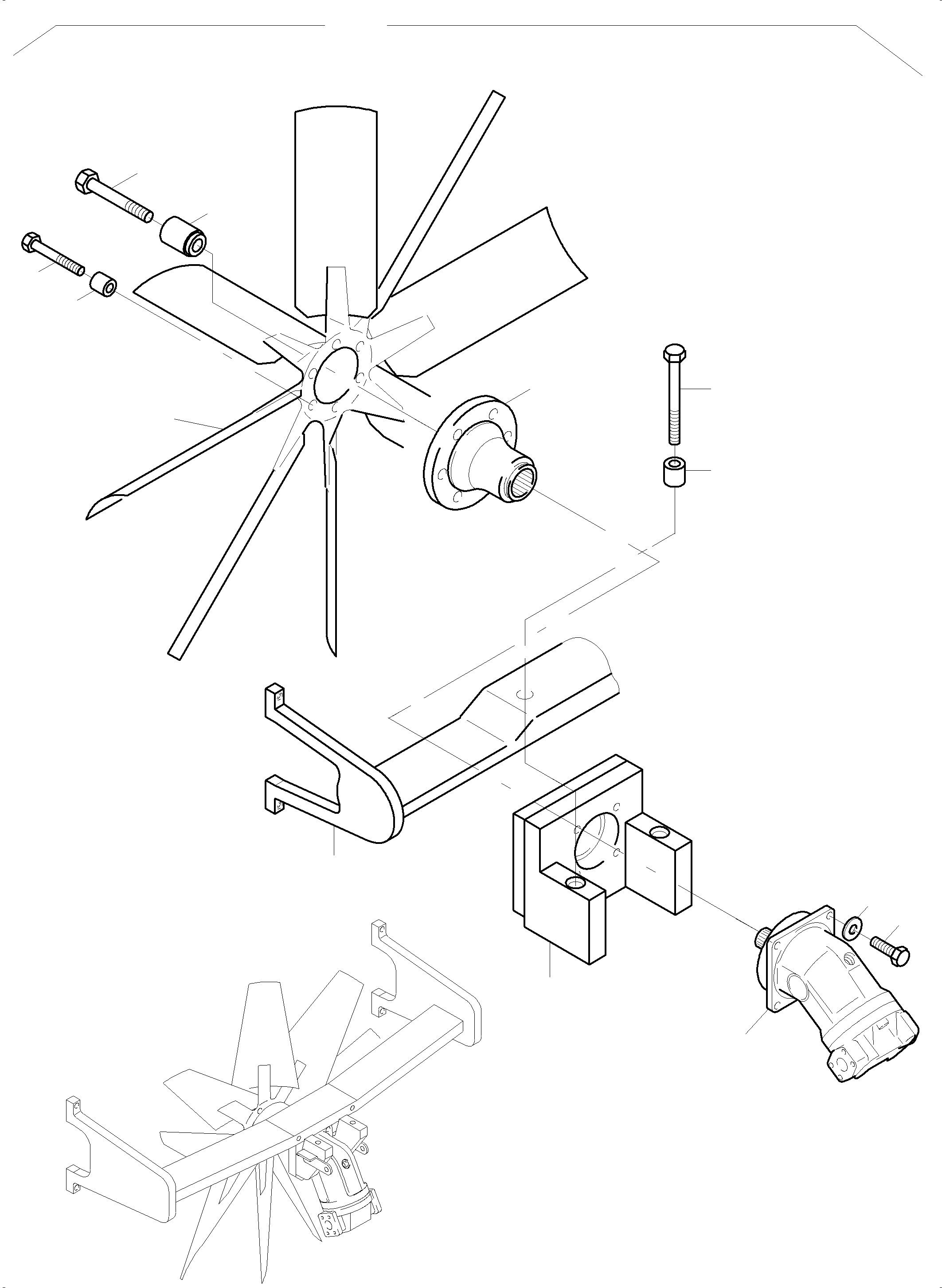 Excavators Mining Komatsu / PC7000-6 S/N 35001(G35001) / Radiator - Fan Drive(535-1238 : 535-1238)