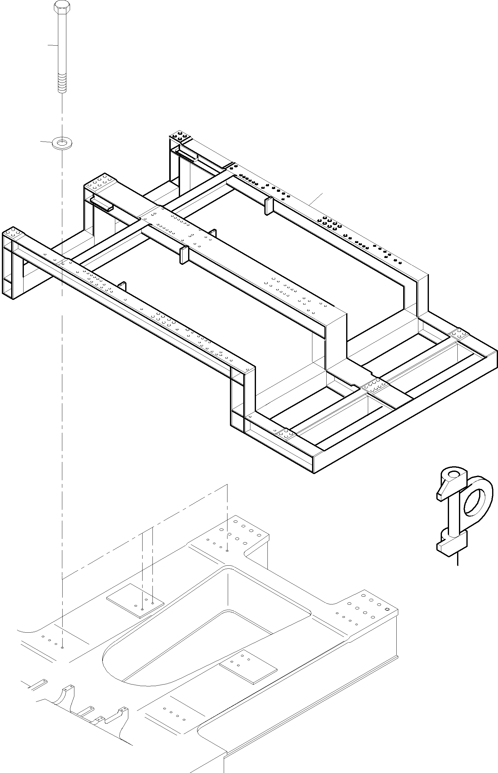 Excavators Mining Komatsu / PC7000-6 S/N 35001(G35001) / Power Frame Arr.(535-1200 : 535-1200)