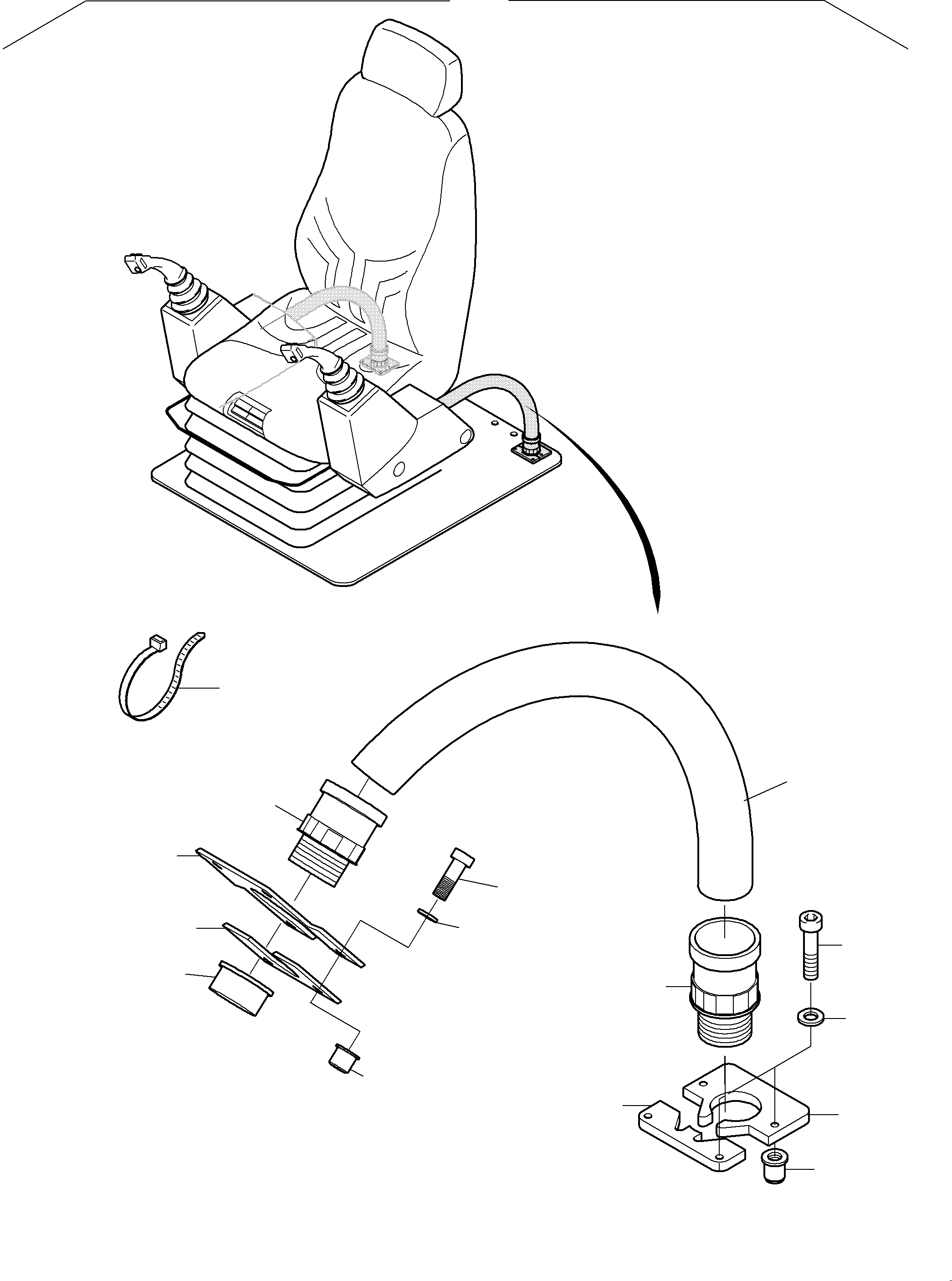 Excavators Mining Komatsu / PC7000-6 S/N 35001(G35001) / Modification cable joystick(991-1387 : 991-1387)