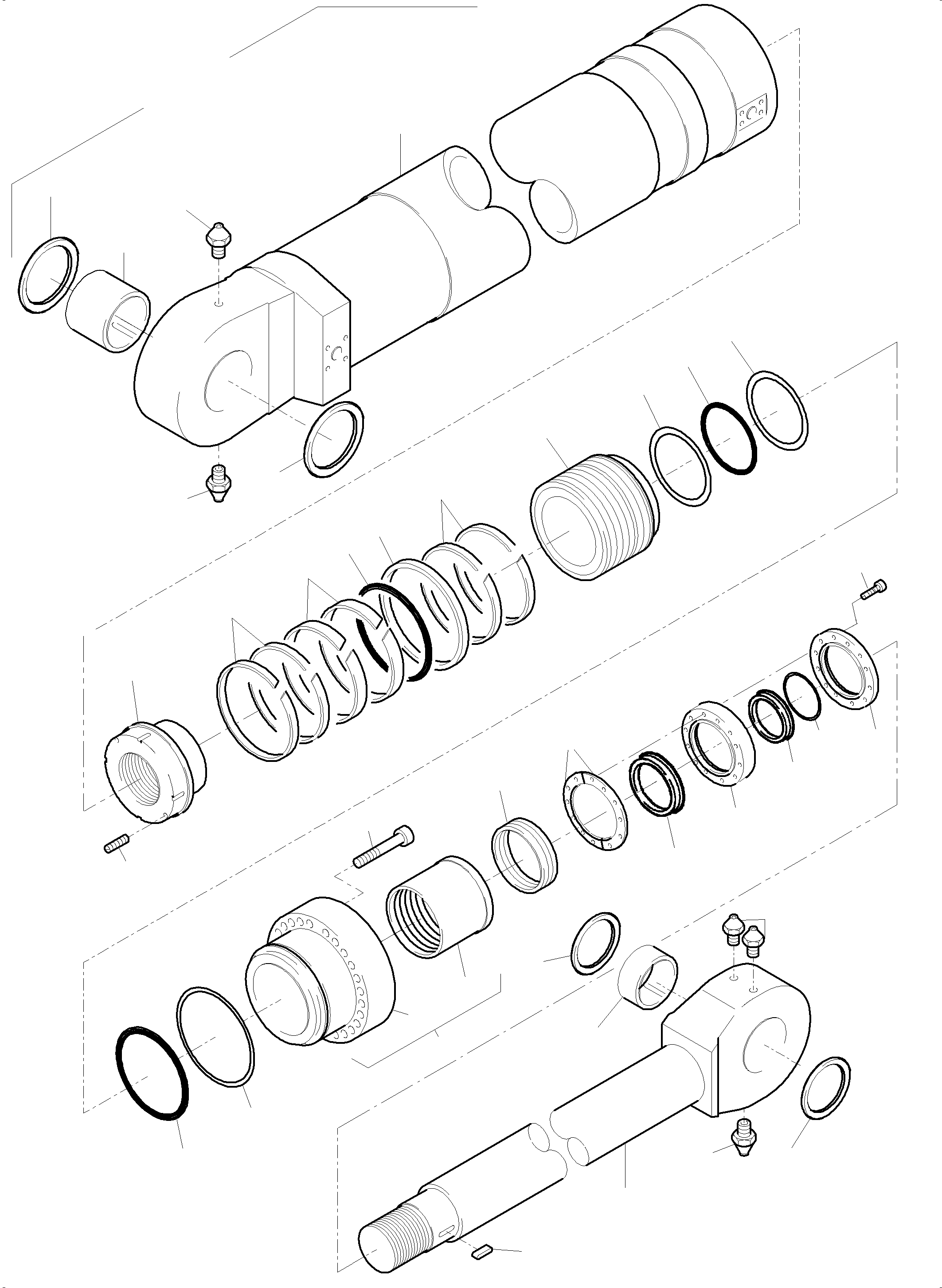 Excavators Mining Komatsu / PC7000-6 S/N 35001(G35001) / Hydraulic Cylinder cold weather design(535-4072 : 535-4072)