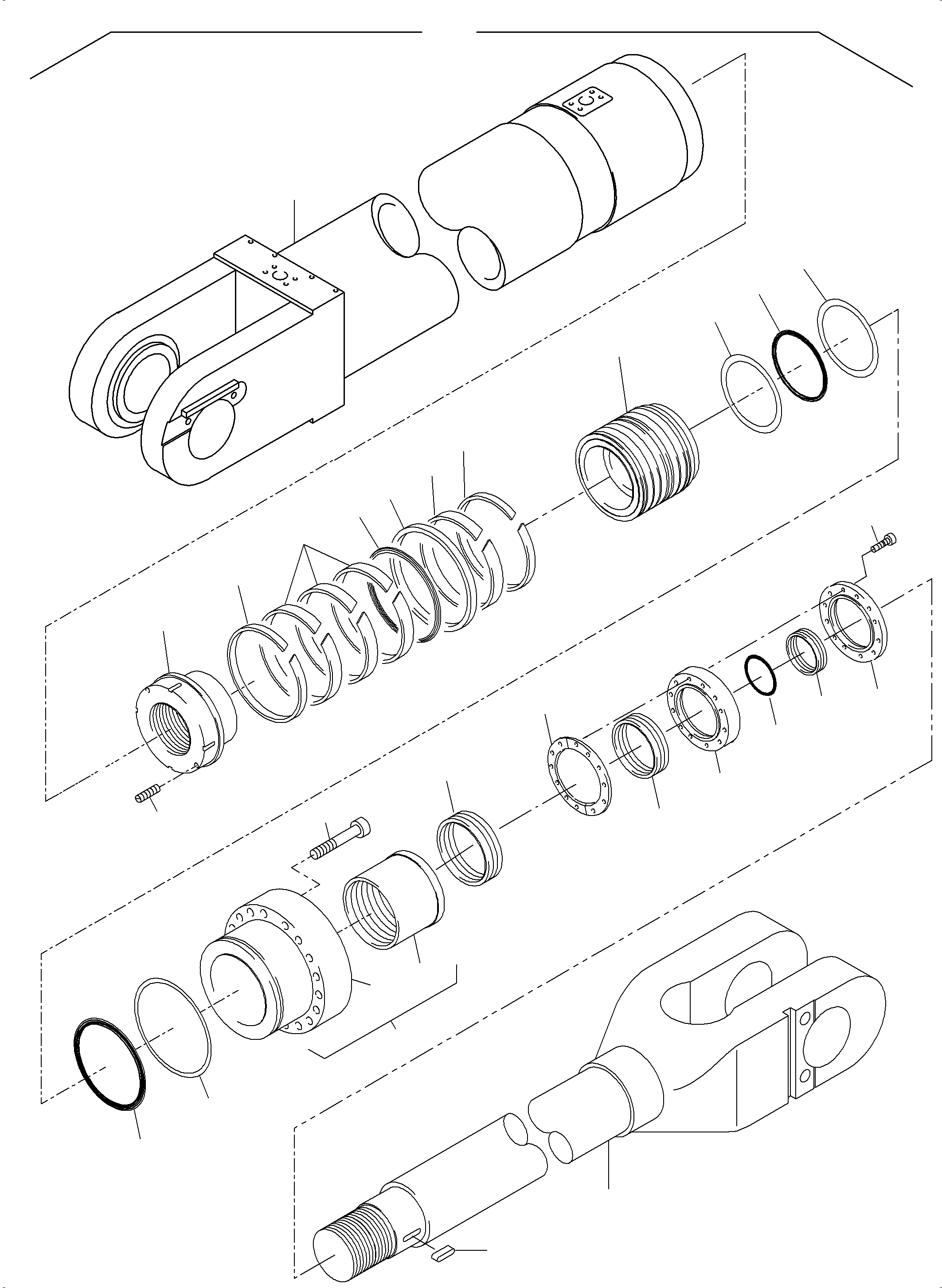 Excavators Mining Komatsu / PC7000-6 S/N 35001(G35001) / Hydr. cylinder(535-4173 : 535-4173)