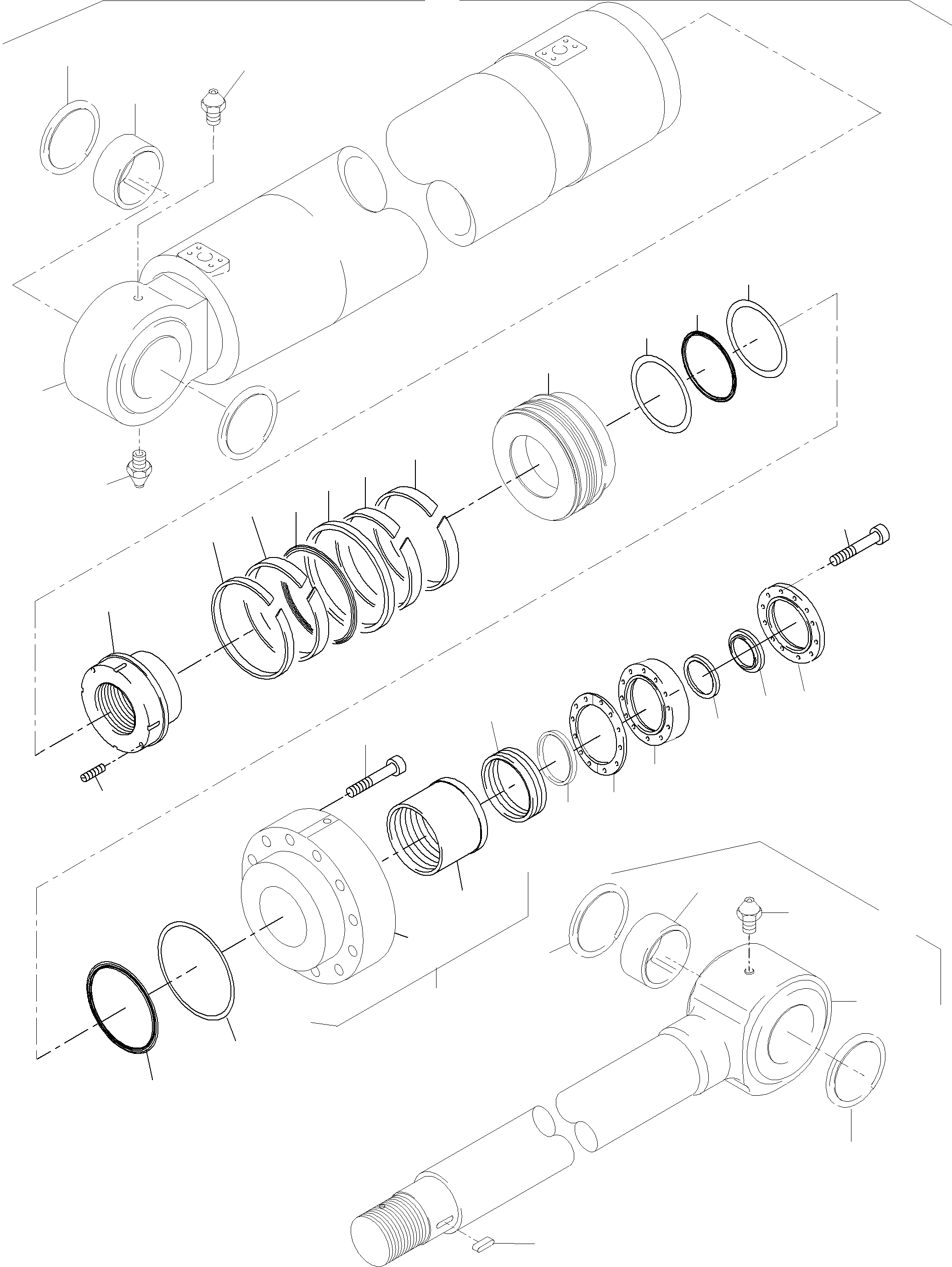 Excavators Mining Komatsu / PC7000-6 S/N 35001(G35001) / Hydraulic Cylinder(535-5042 : 535-5042)