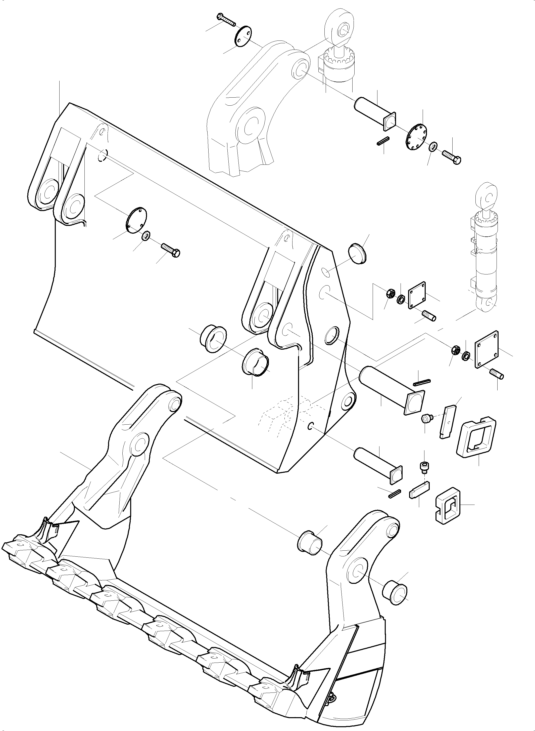 Excavators Mining Komatsu / PC7000-6 S/N 35001(G35001) / Bullclam Bucket 36,0 cbm(535-5000a : 535-5000a)