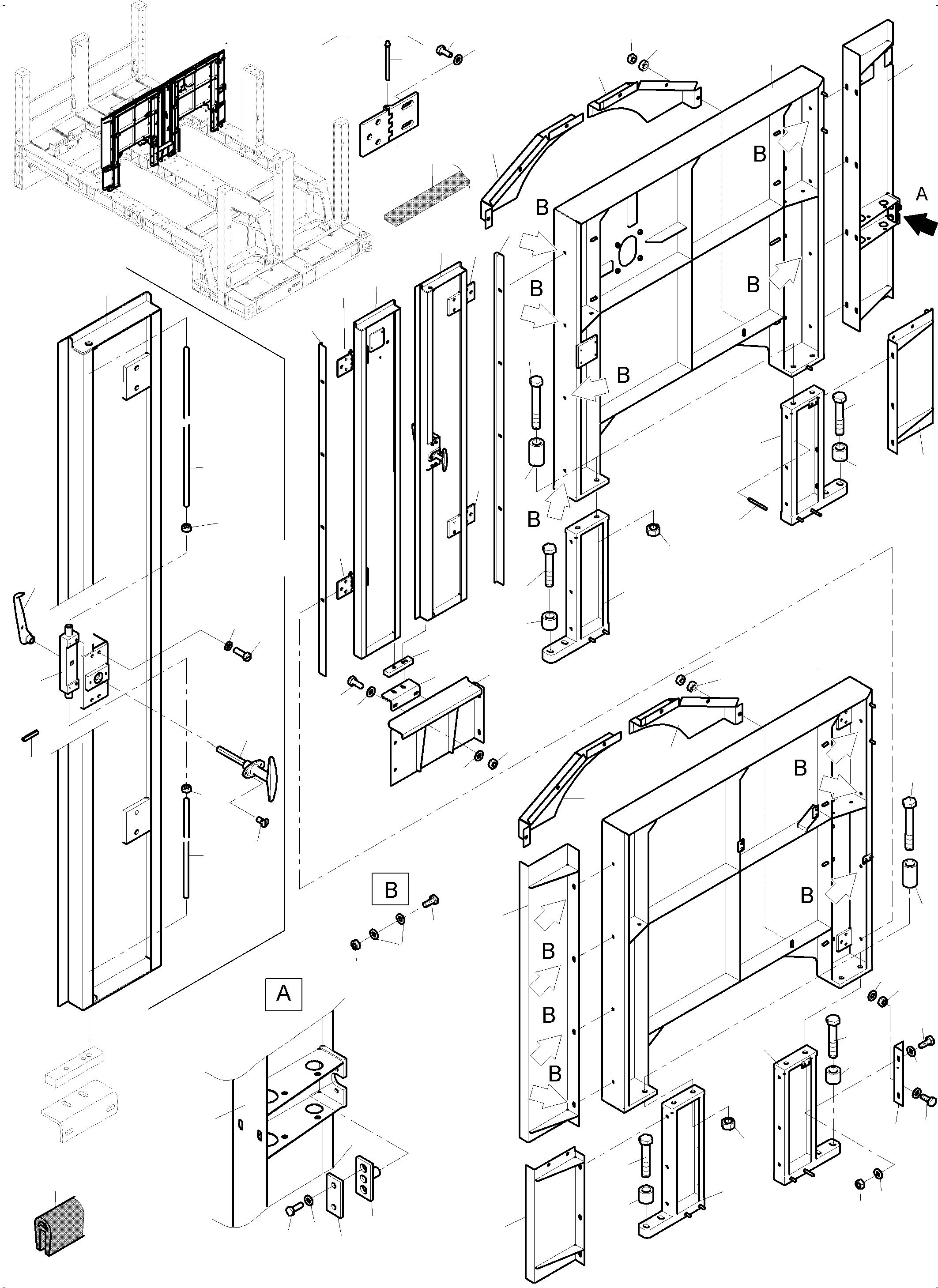 Excavators Mining Komatsu / PC7000-6 S/N 35001(G35001) / Fire Wall(535-1280a : 535-1280a)