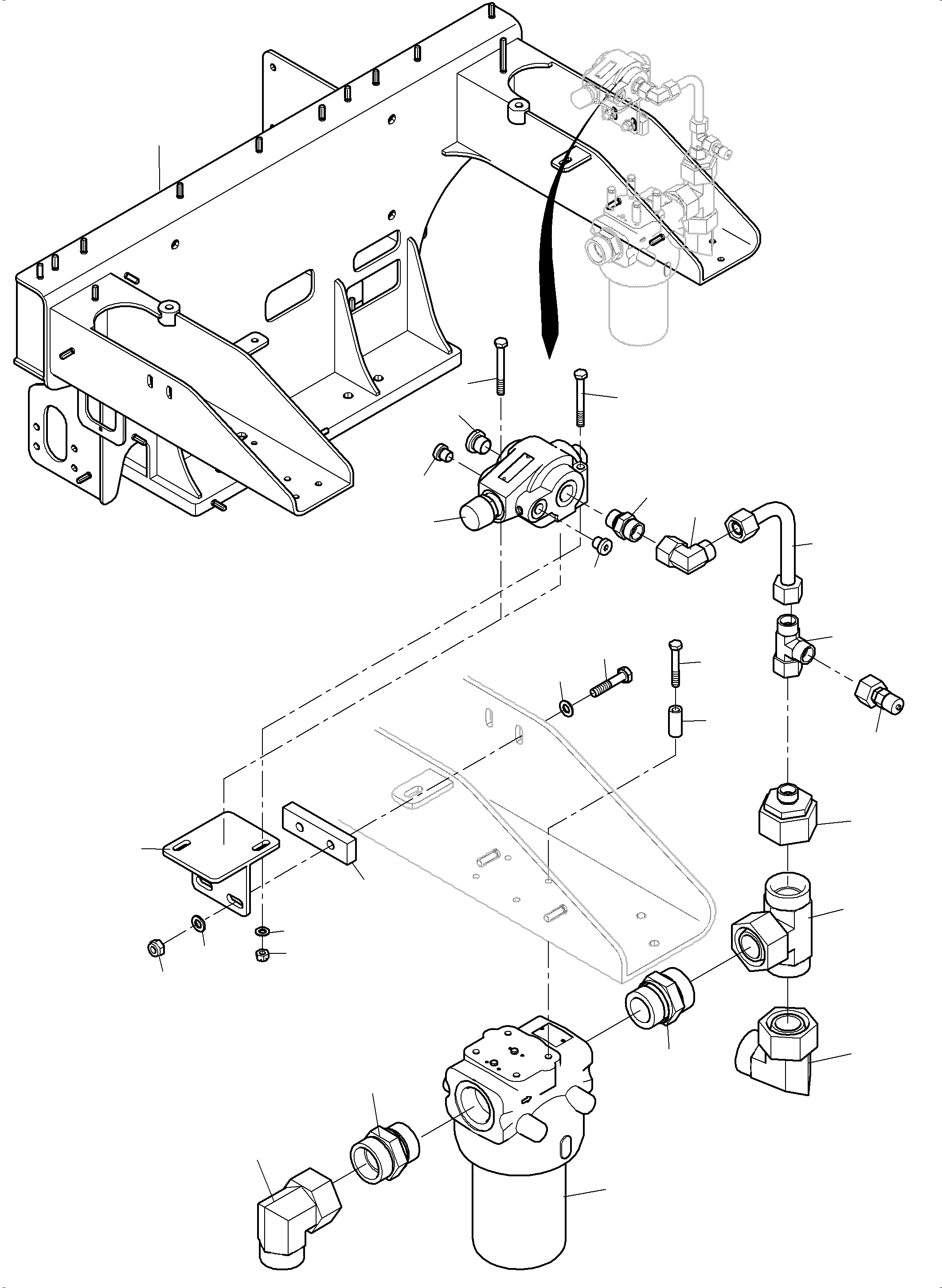 Excavators Mining Komatsu / PC7000-6 S/N 35001(G35001) / Filter- and Control Plate Front(535-1830a : 535-1830a)