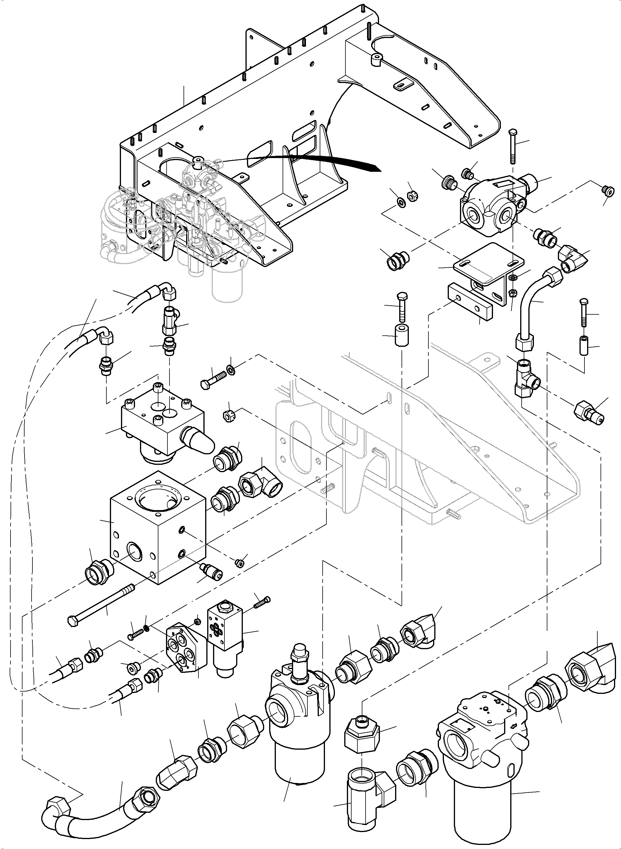 Excavators Mining Komatsu / PC7000-6 S/N 35001(G35001) / Filter- and Control Plate Front(535-1830a : 535-1830a)