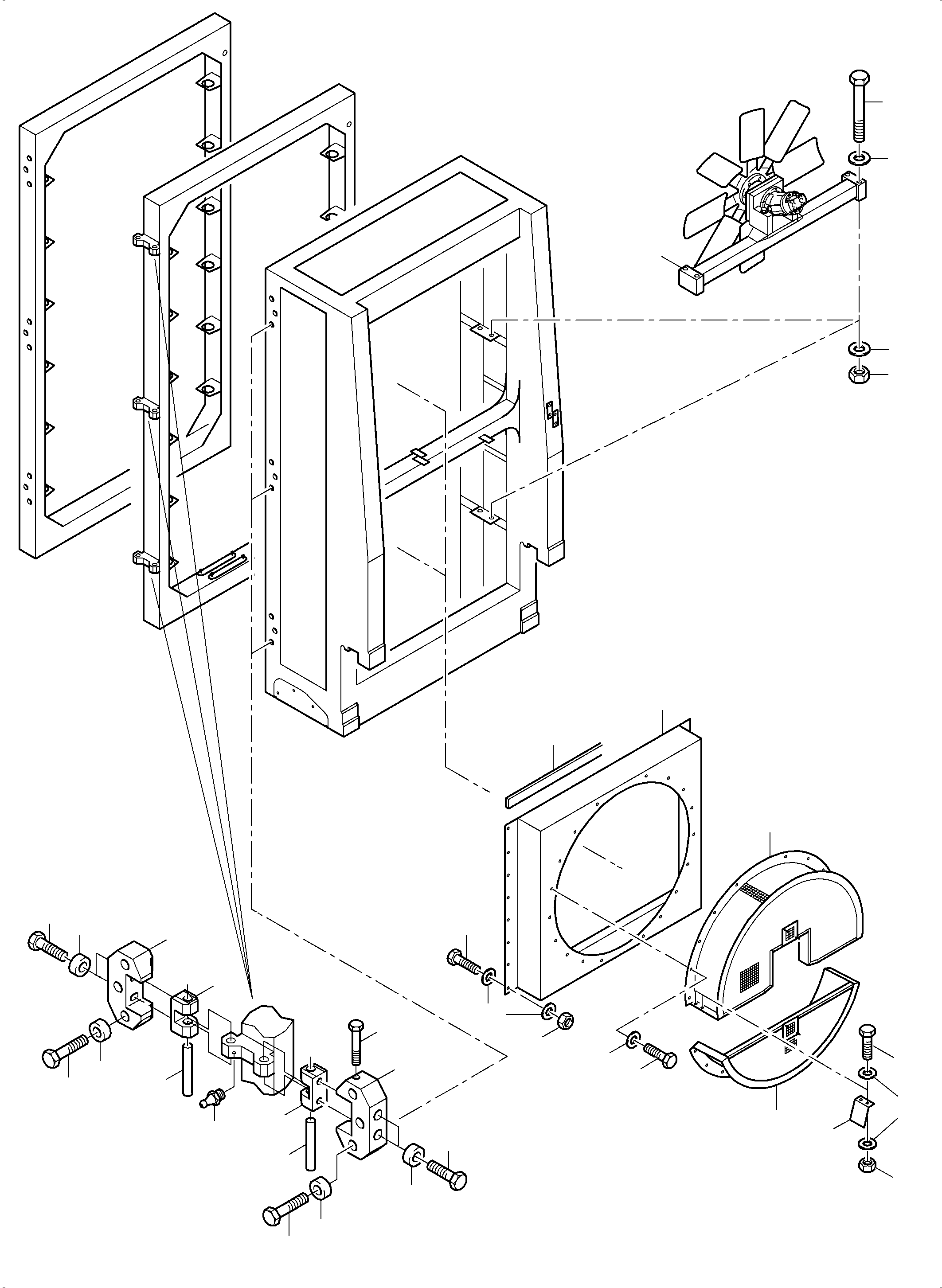 Komatsu parts book diagram for PC 7000-6E 35 003 11.06.2019: OIL COOLER ARR.