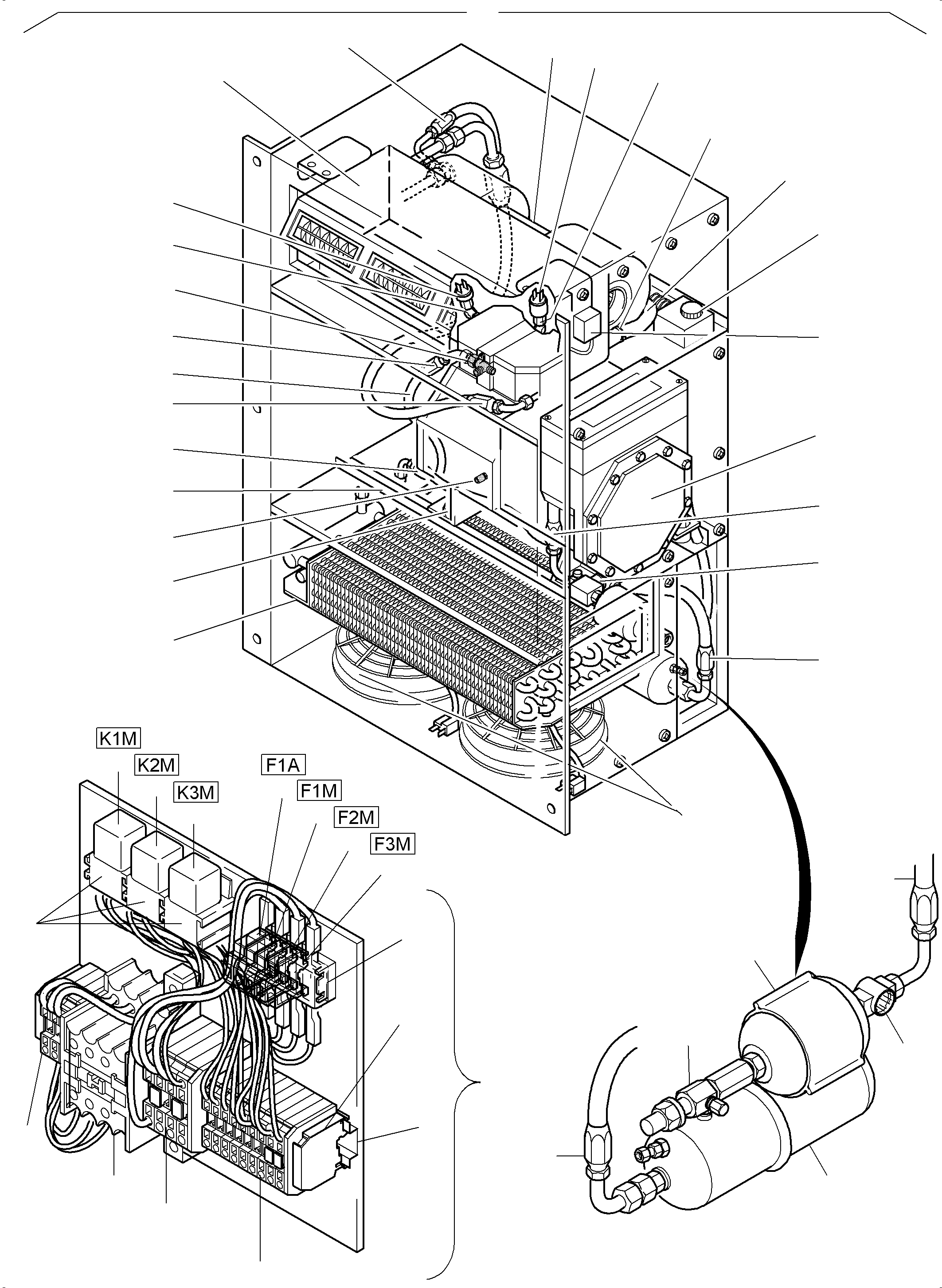 Komatsu parts book diagram for PC 7000-6E 35 003 11.06.2019: COMPACT AIR CONDITIONING EQUIPMENT