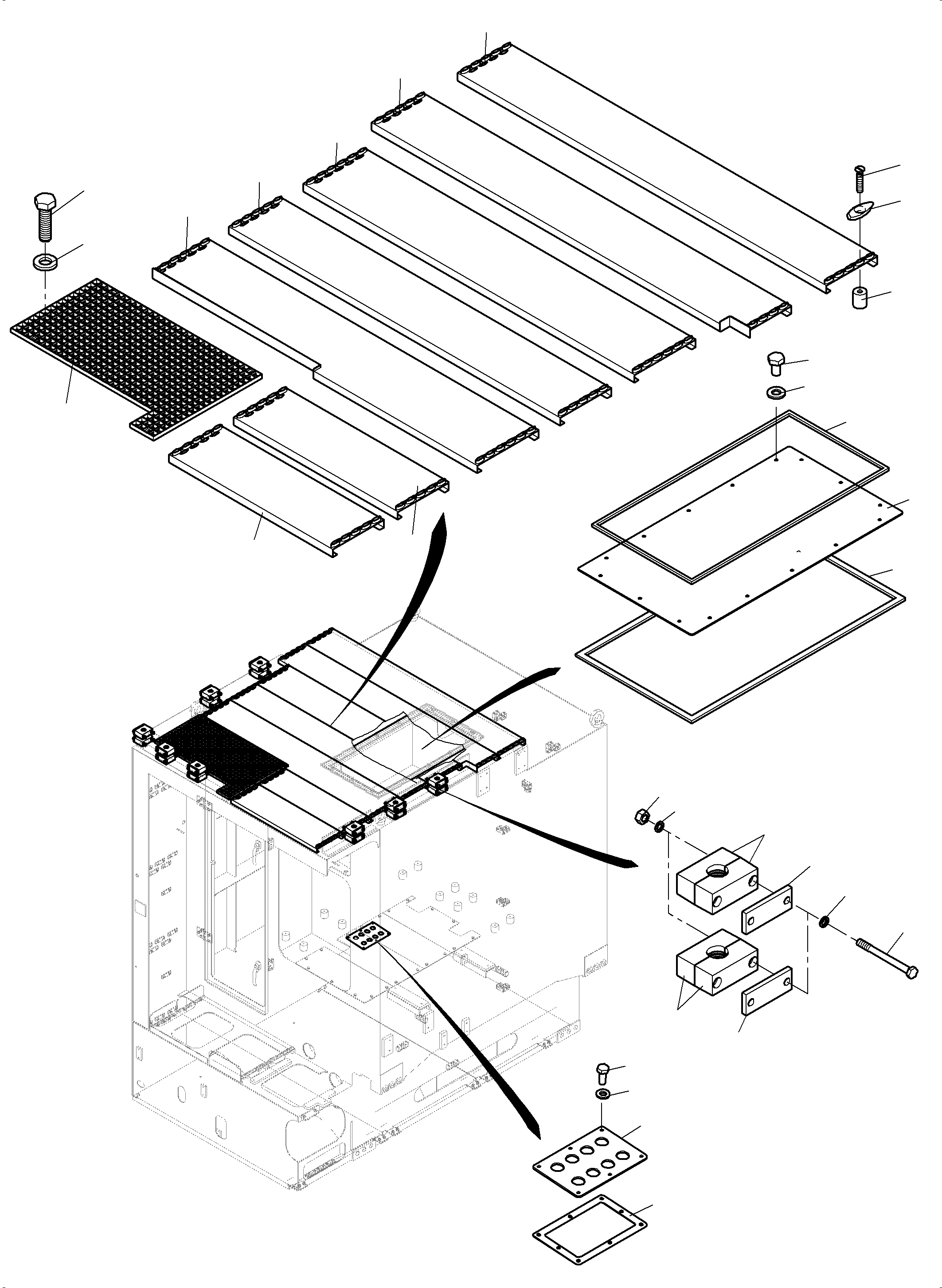 Komatsu parts book diagram for PC 7000-6E 35 003 11.06.2019: MS-SWITCH CABINET