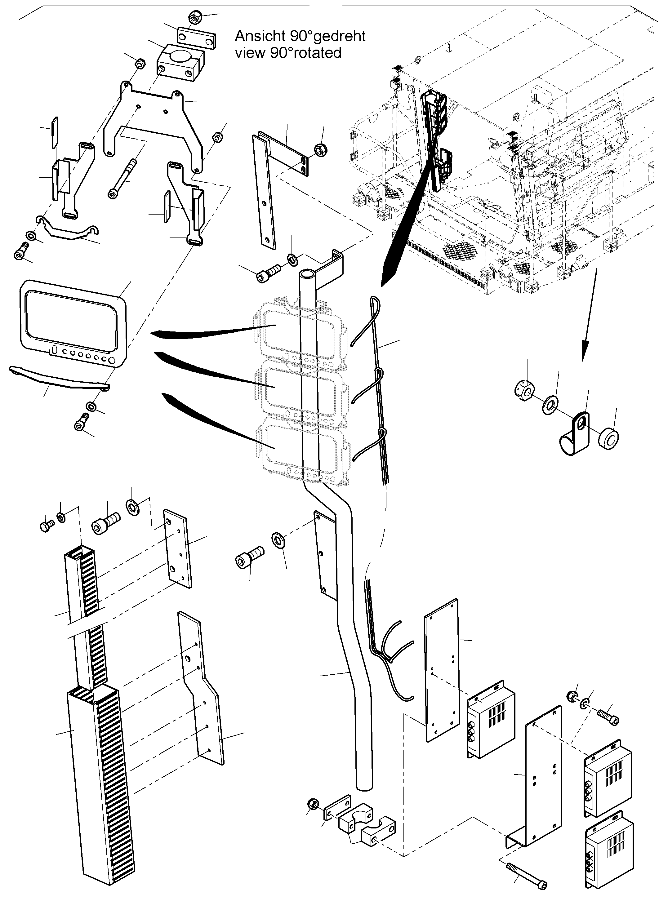 Komatsu parts book diagram for PC 7000-6E 35 003 11.06.2019: CAMERASYSTEM