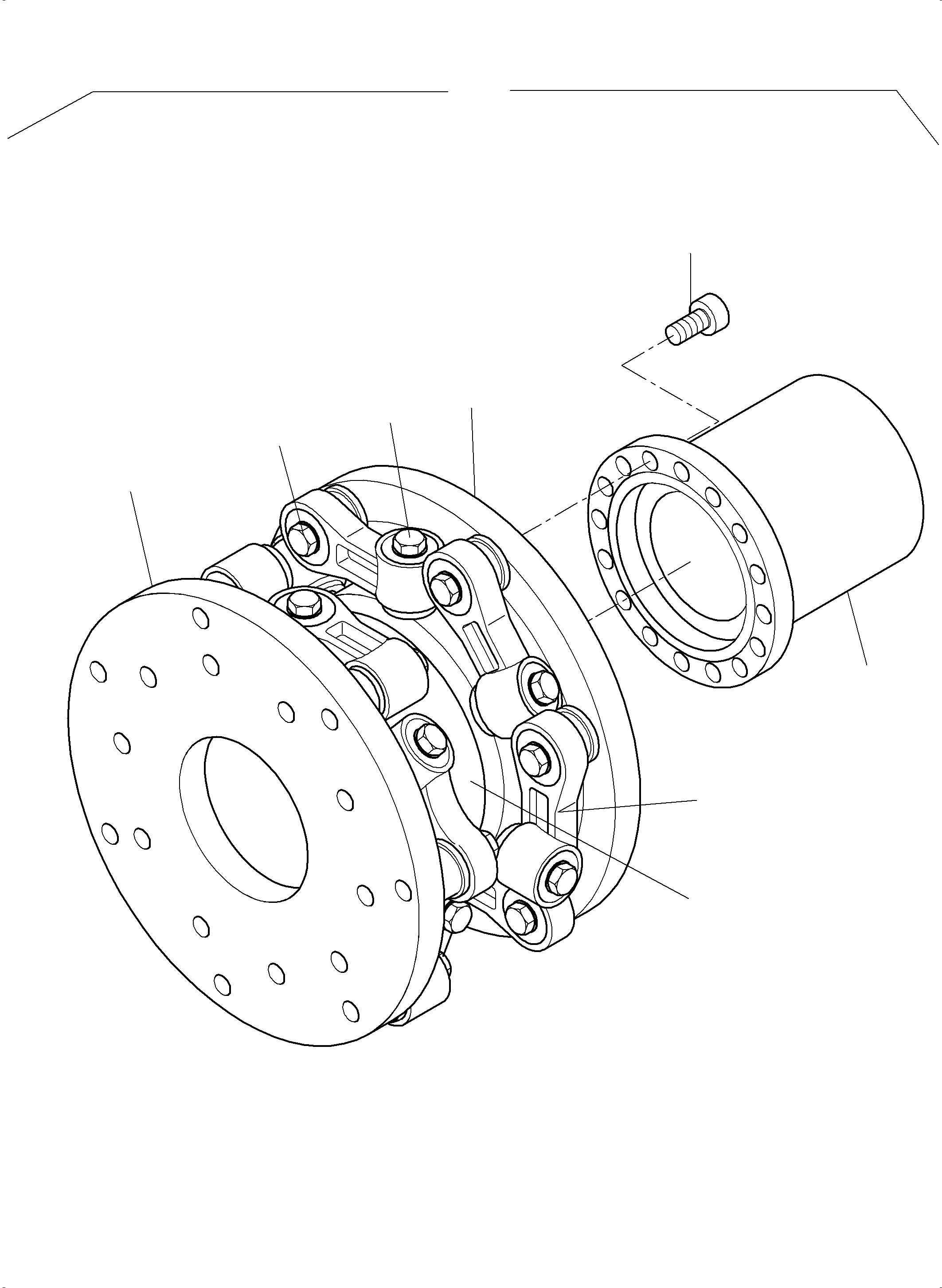 Komatsu parts book diagram for PC 7000-6E 35 003 11.06.2019: COUPLING