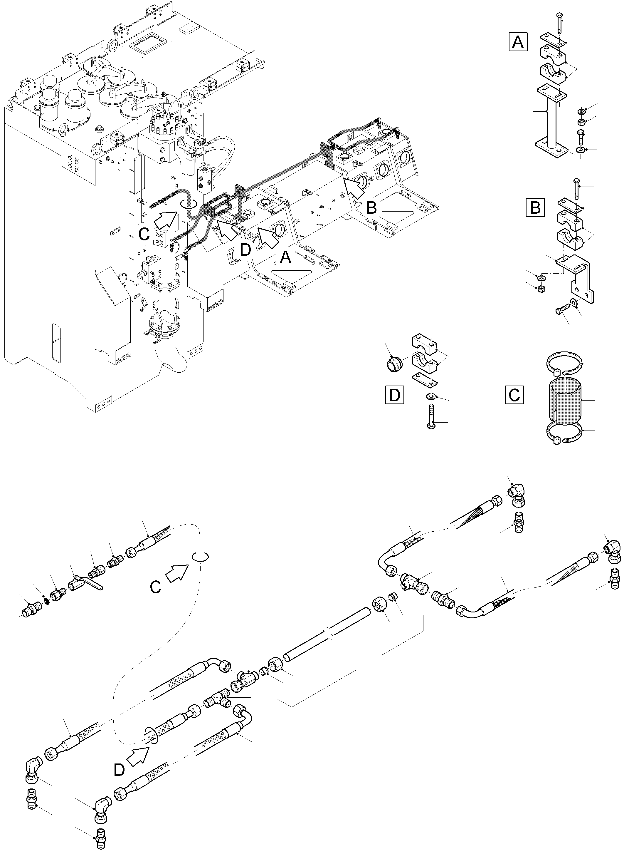 Komatsu parts book diagram for PC 7000-6E 35 003 11.06.2019: SUCTION TANK