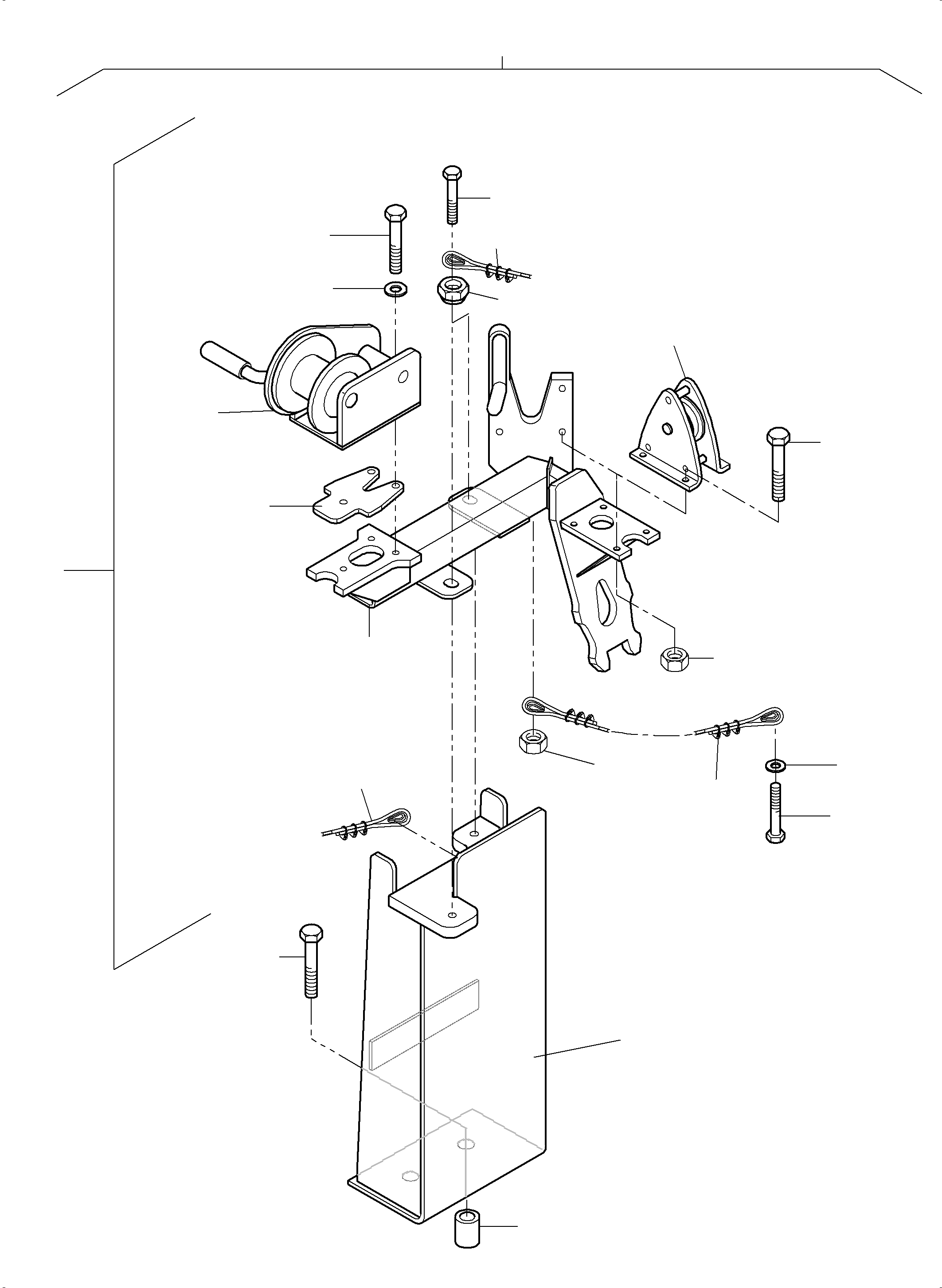 Komatsu parts book diagram for PC 7000-6E 35 003 11.06.2019: INSTALLATION WINCH