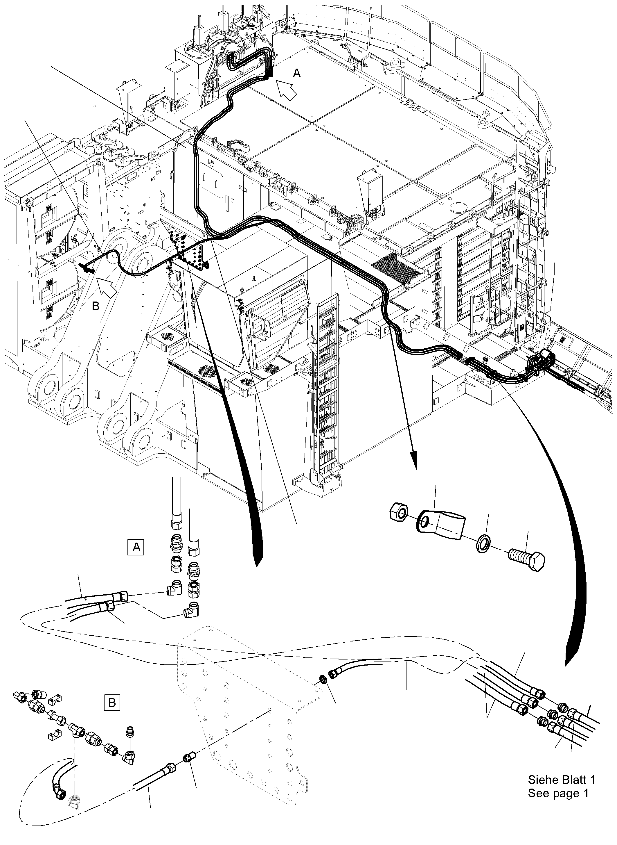 Komatsu parts book diagram for PC 7000-6E 35 003 11.06.2019: REFUELING EQUIPMENT