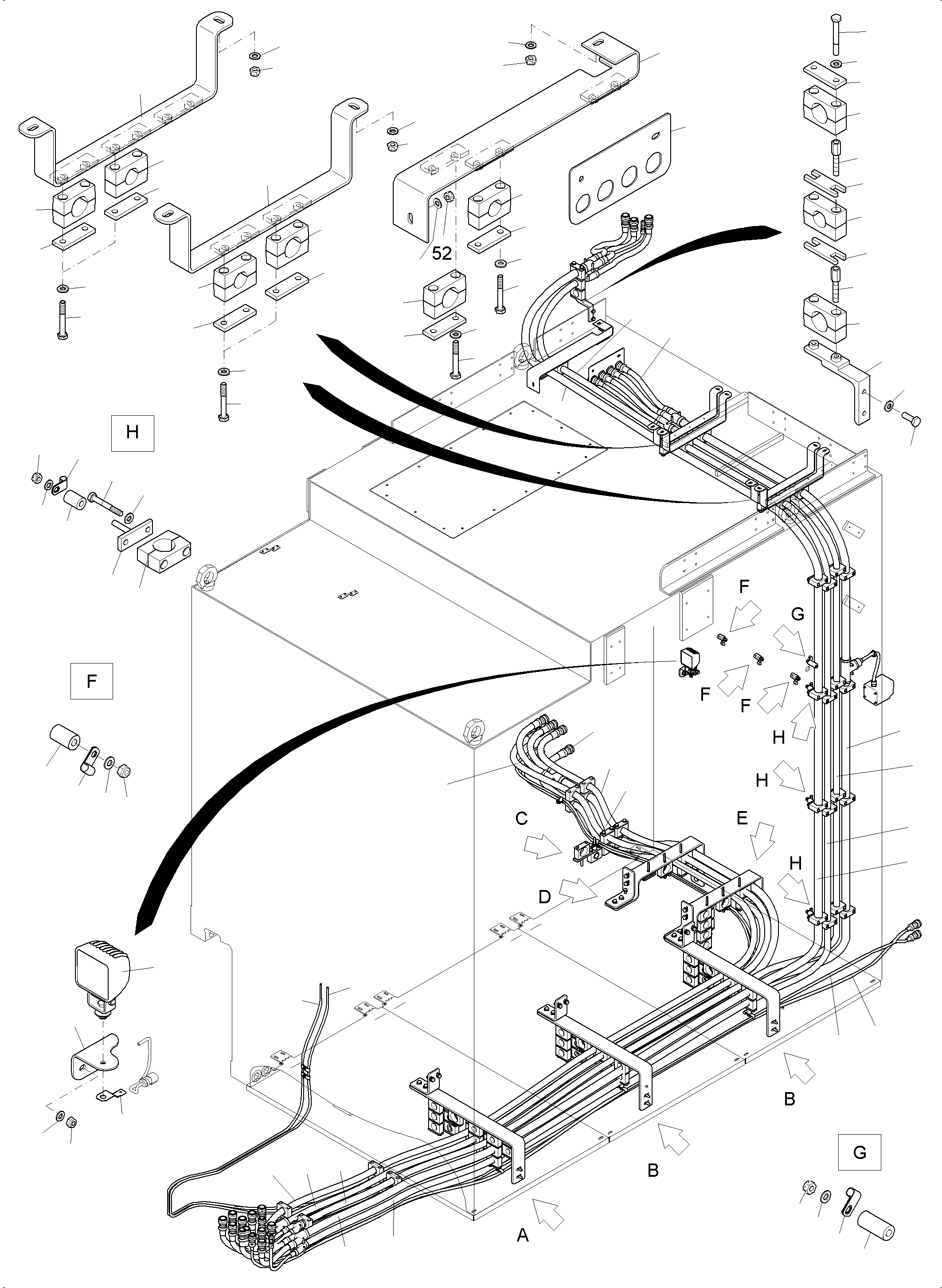 Komatsu parts book diagram for PC 7000-6E 35 003 11.06.2019: ELEKTRIC CABLE MS SWITCH CABINET CSA