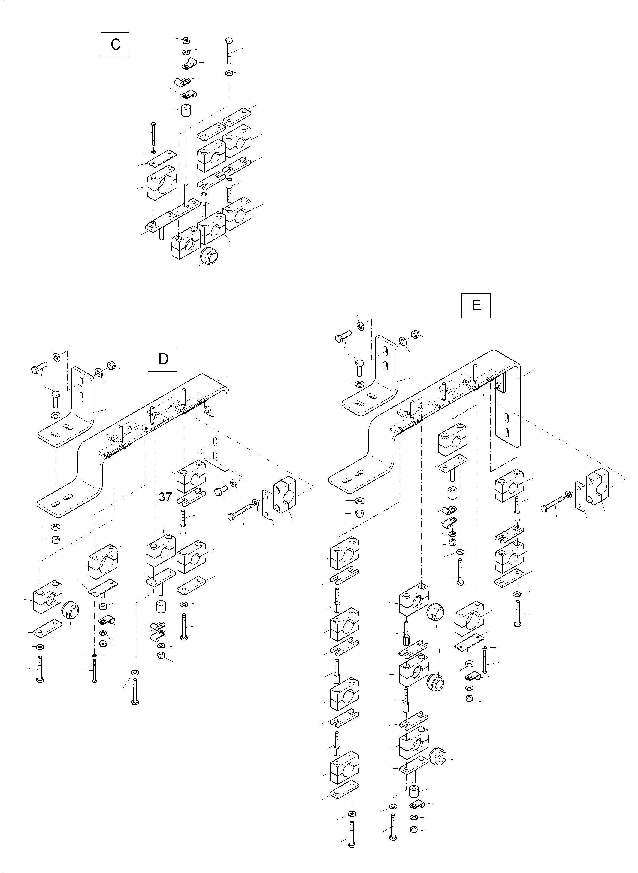 Komatsu parts book diagram for PC 7000-6E 35 003 11.06.2019: ELEKTRIC CABLE MS SWITCH CABINET CSA