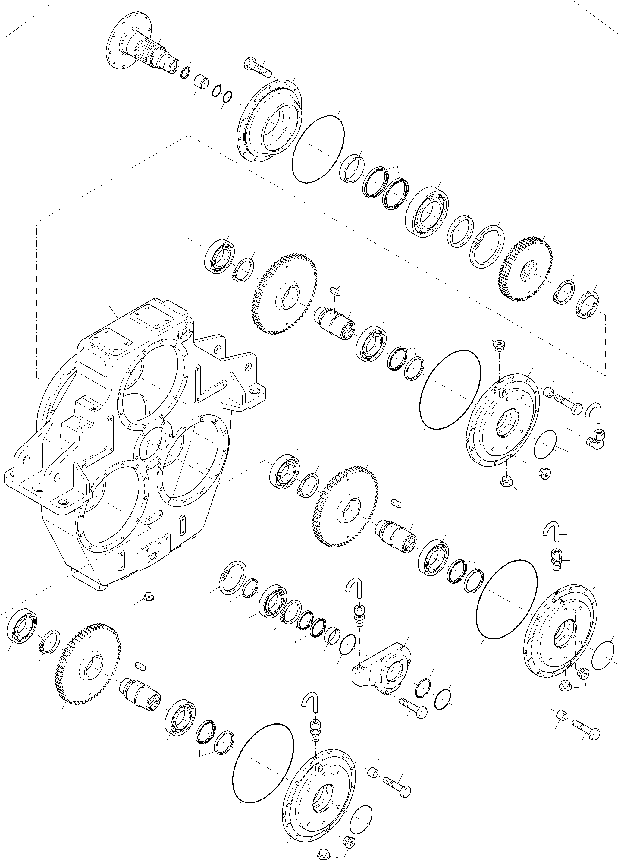 Komatsu parts book diagram for PC 7000-6E 35 003 11.06.2019: PUMP DISTRIBUTOR GEAR