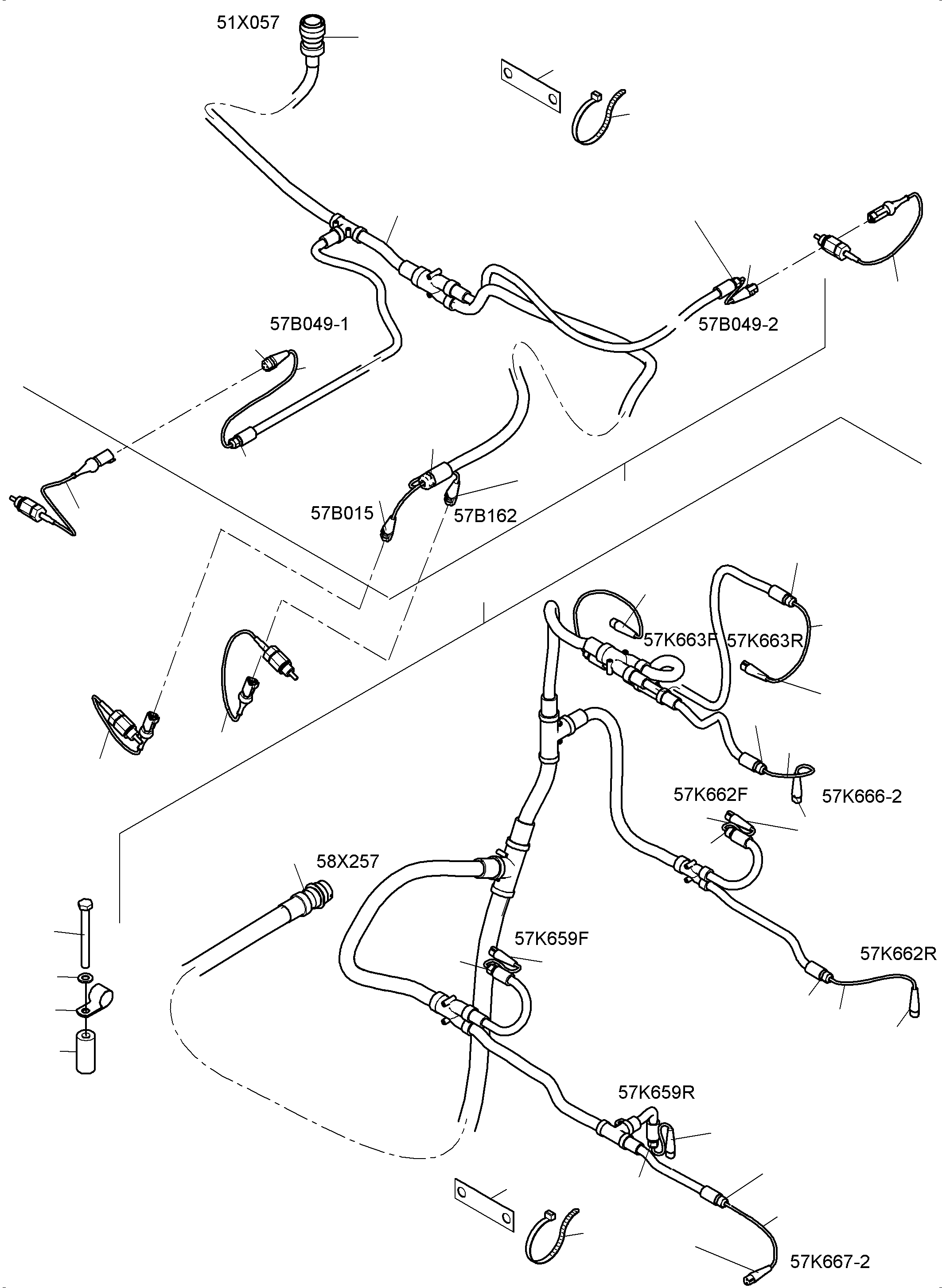 Komatsu parts book diagram for PC 7000-6E 35 003 11.06.2019: CABLES PUMP DISTRIBUTOR GEAR