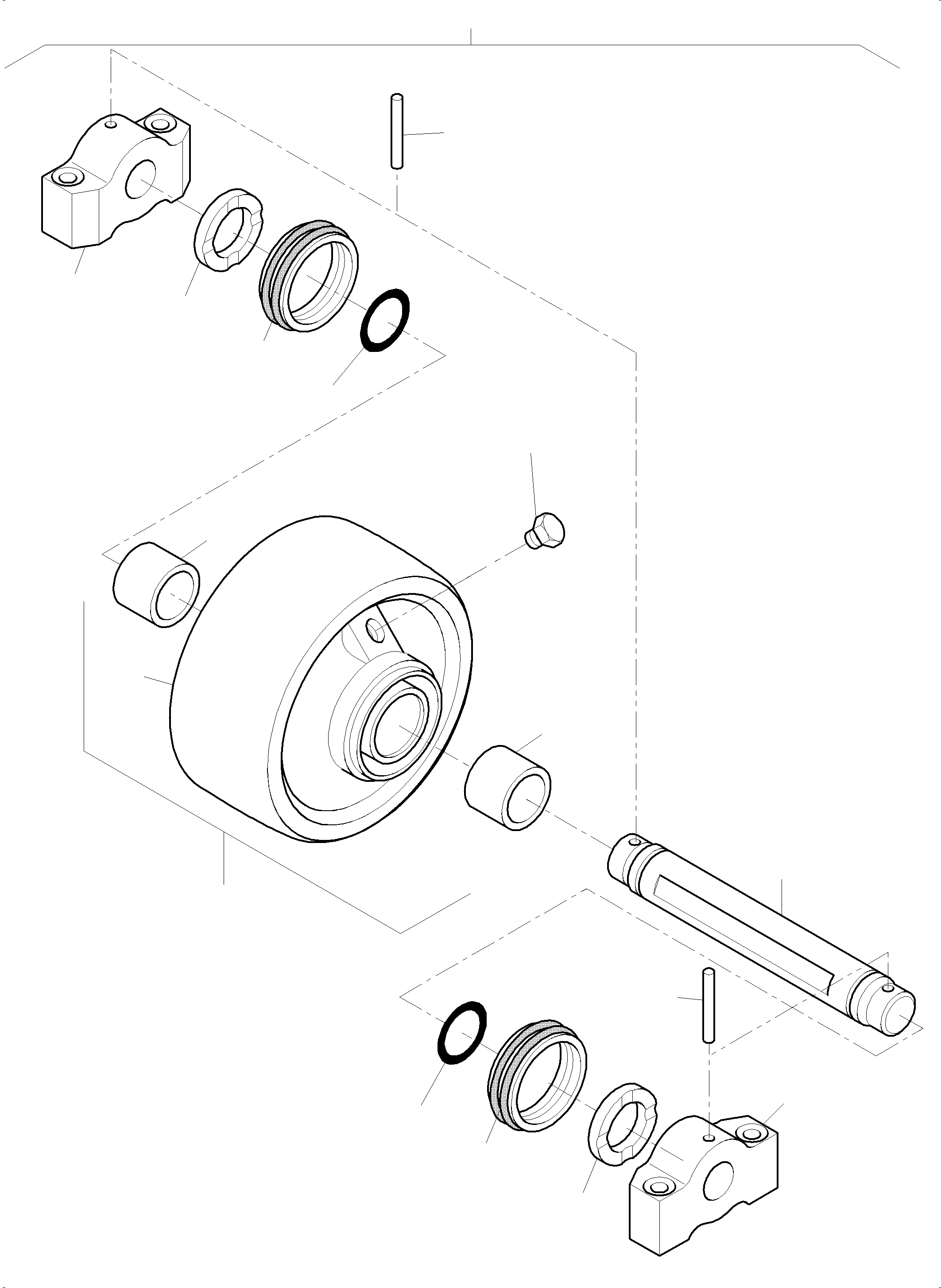 Komatsu parts book diagram for PC 7000-6E 35 003 11.06.2019: TOP ROLLER