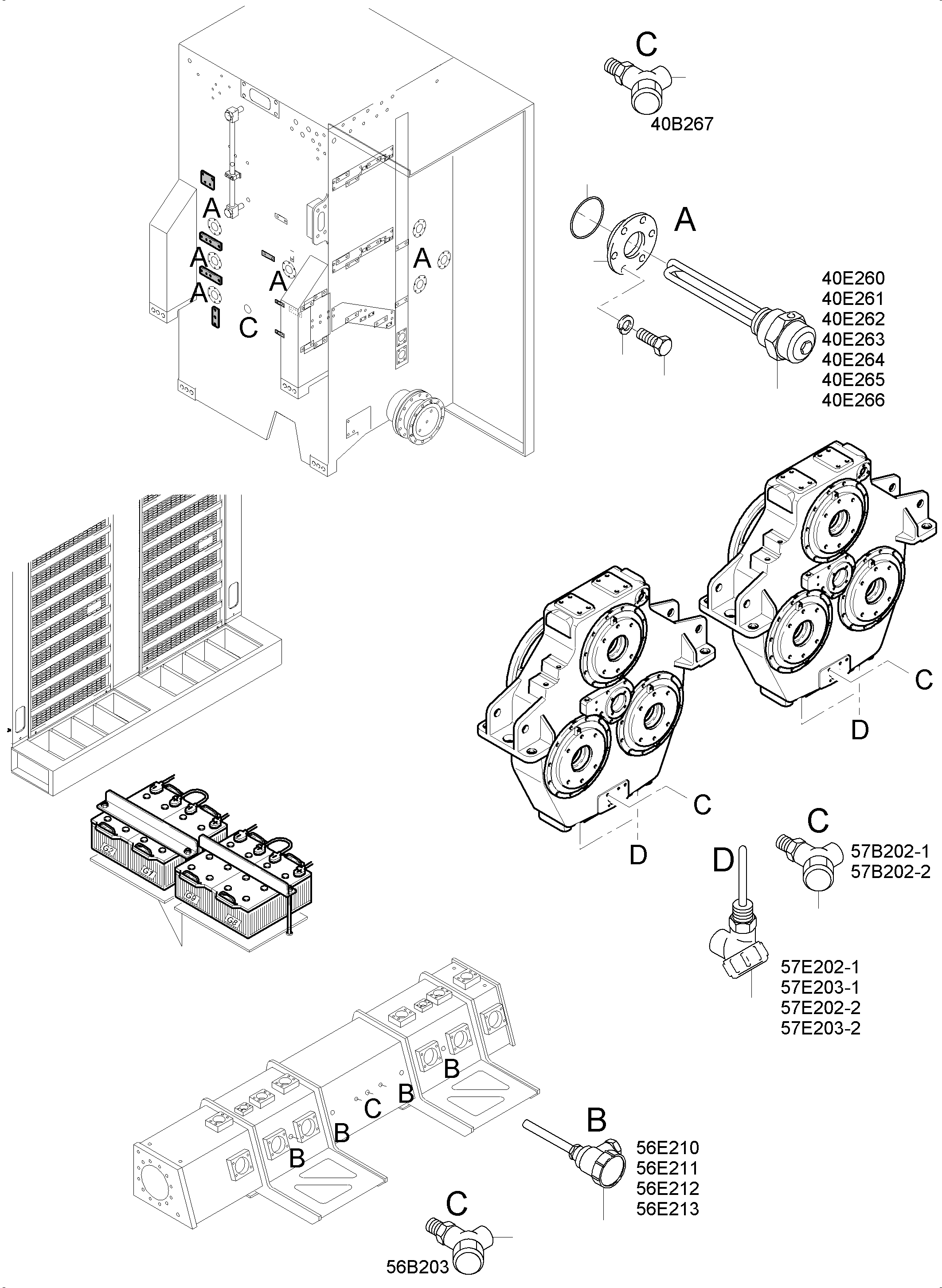 Komatsu parts book diagram for PC 7000-6E 35 003 11.06.2019: TEMPERATURE CONDITIONING - HYDAULIC OIL