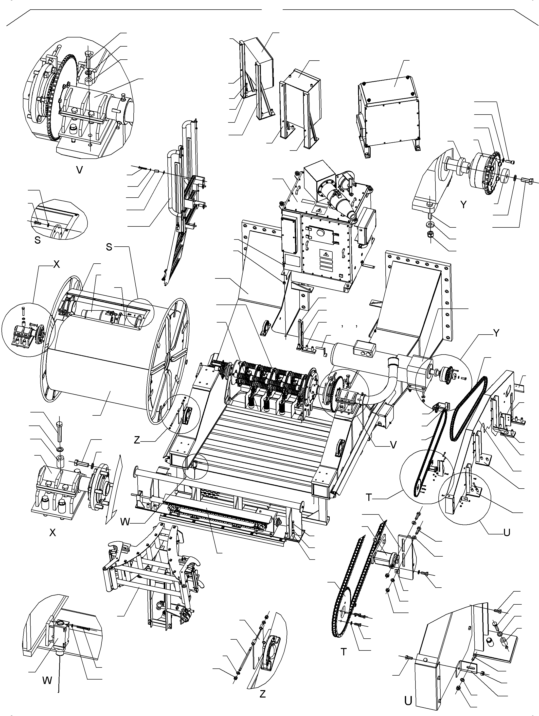 Komatsu parts book diagram for PC 7000-6E 35 003 11.06.2019: CABLE DRUM