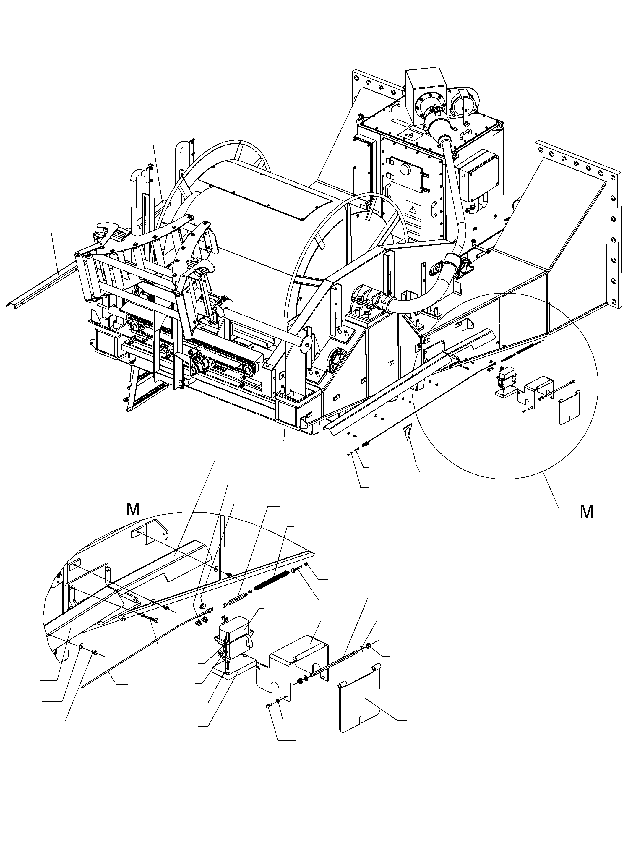 Komatsu parts book diagram for PC 7000-6E 35 003 11.06.2019: CABLE DRUM