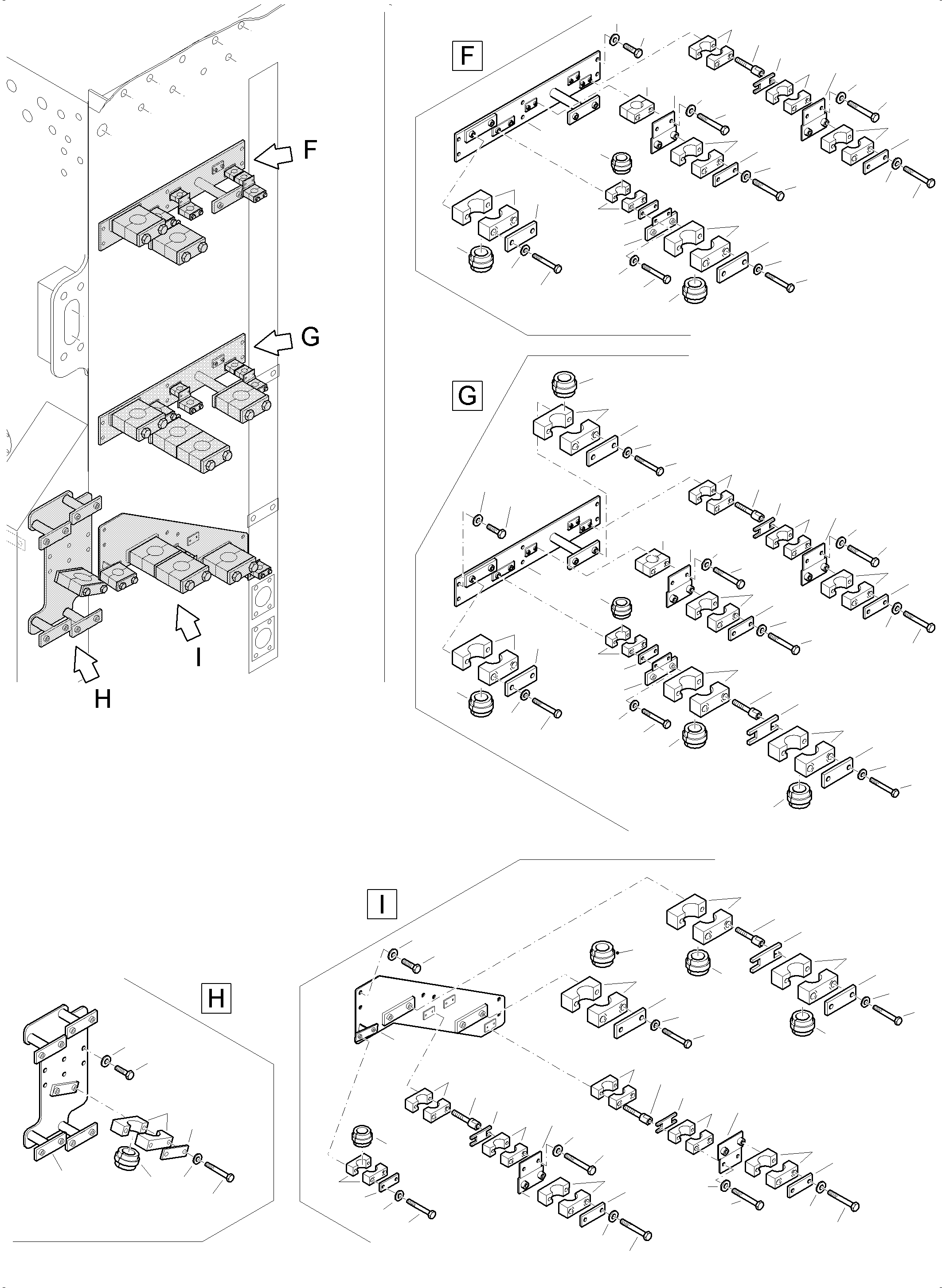 Komatsu parts book diagram for PC 7000-6E 35 003 11.06.2019: MAIN OIL TANK HYDRAULIC LINES