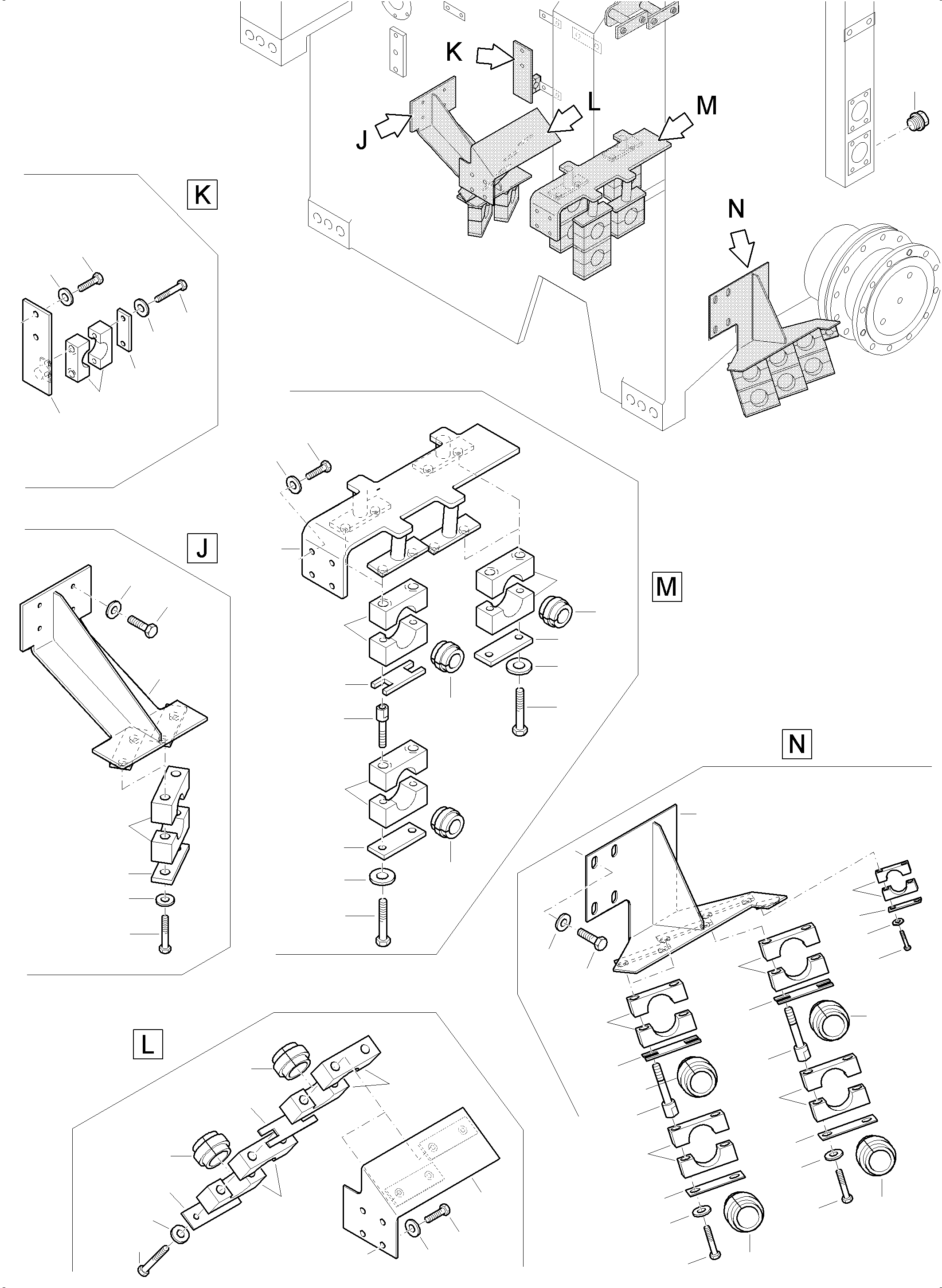 Komatsu parts book diagram for PC 7000-6E 35 003 11.06.2019: MAIN OIL TANK HYDRAULIC LINES