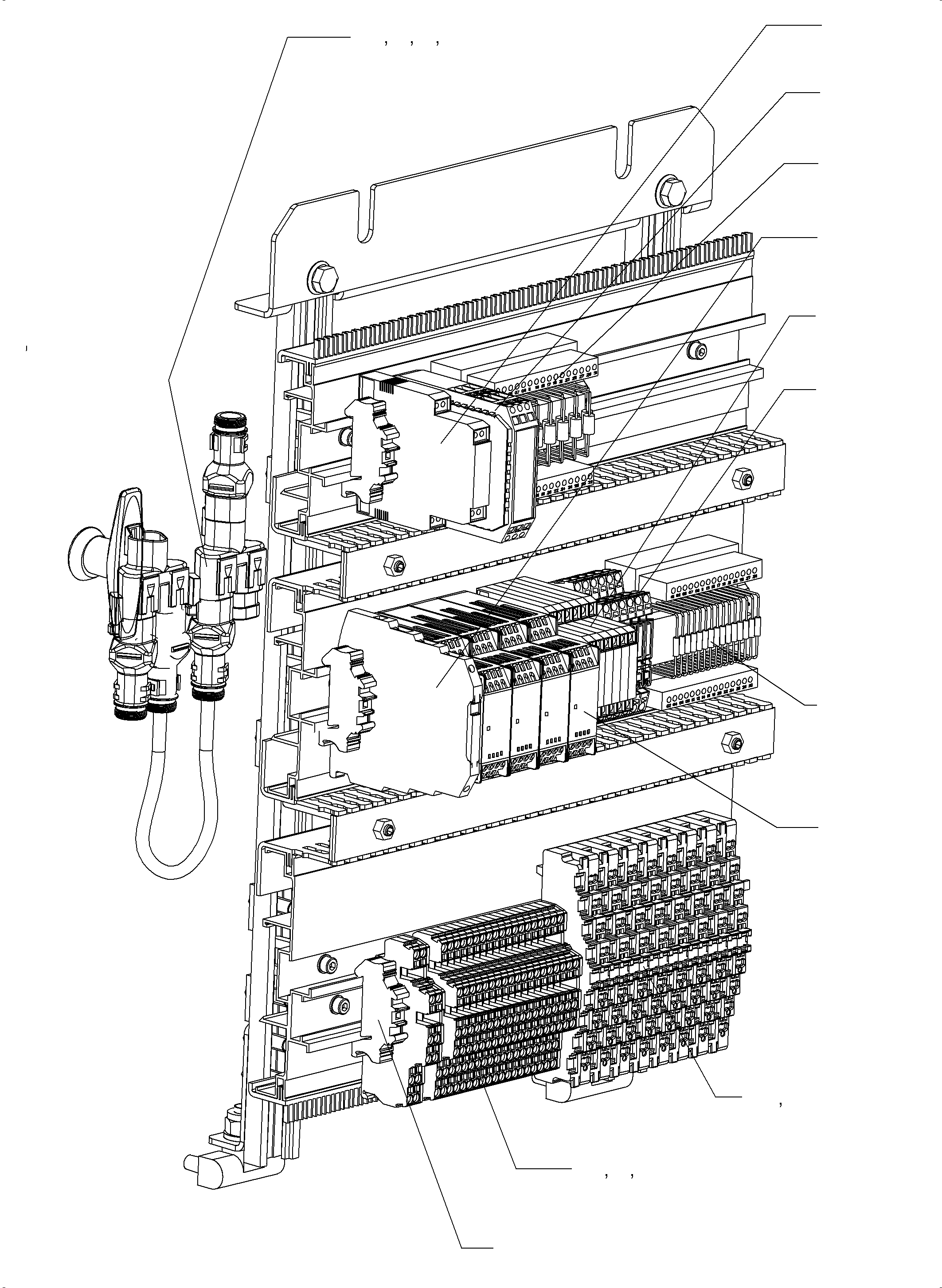 Komatsu parts book diagram for PC 7000-6E 35 003 11.06.2019: SWITCH BOX