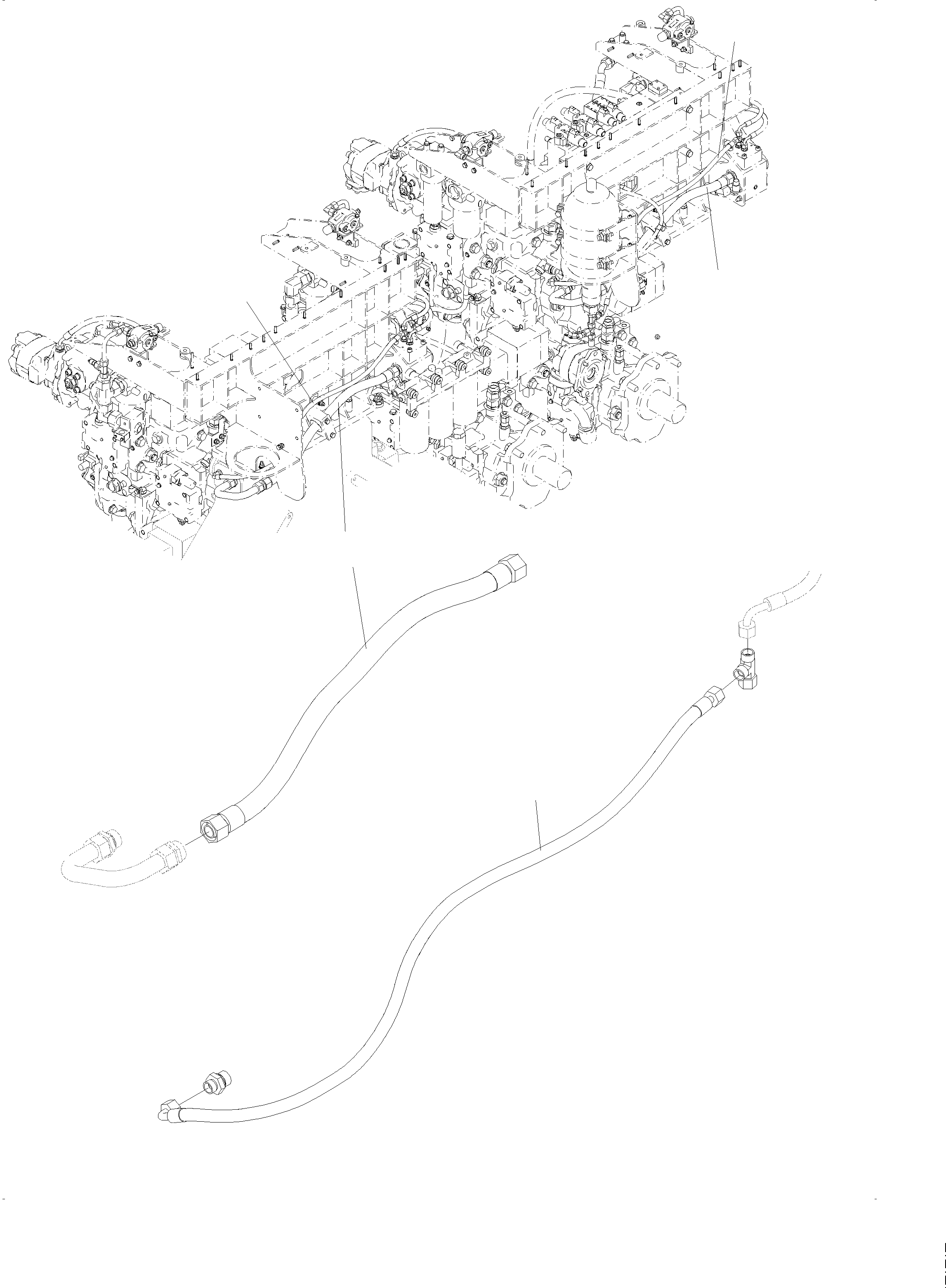 Komatsu parts book diagram for PC 7000-6E 35 003 11.06.2019: MAIN PUMP - CONTROL