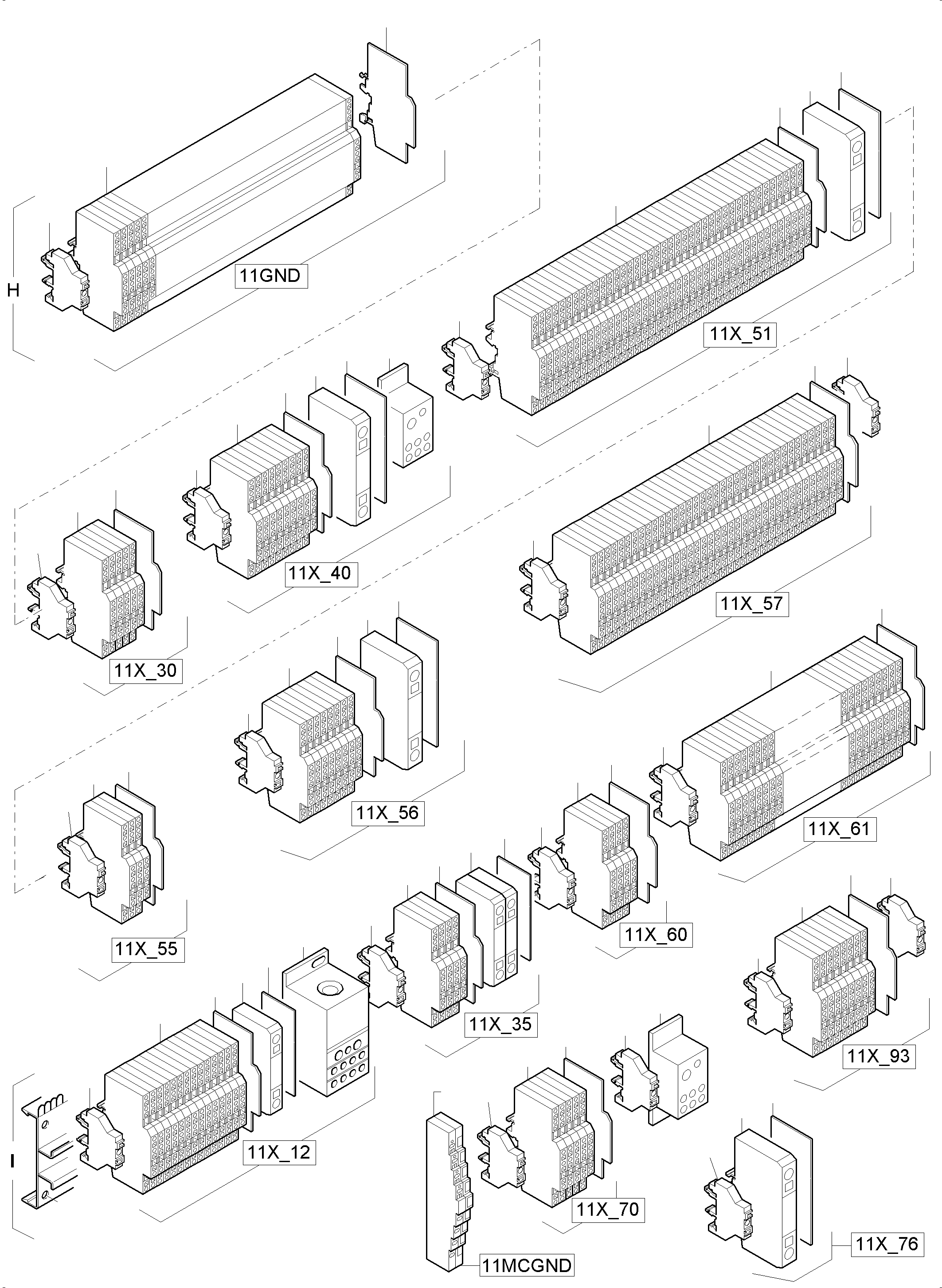 Komatsu parts book diagram for PC 7000-6E 35 003 11.06.2019: SWITCH FRAMING ORT 11