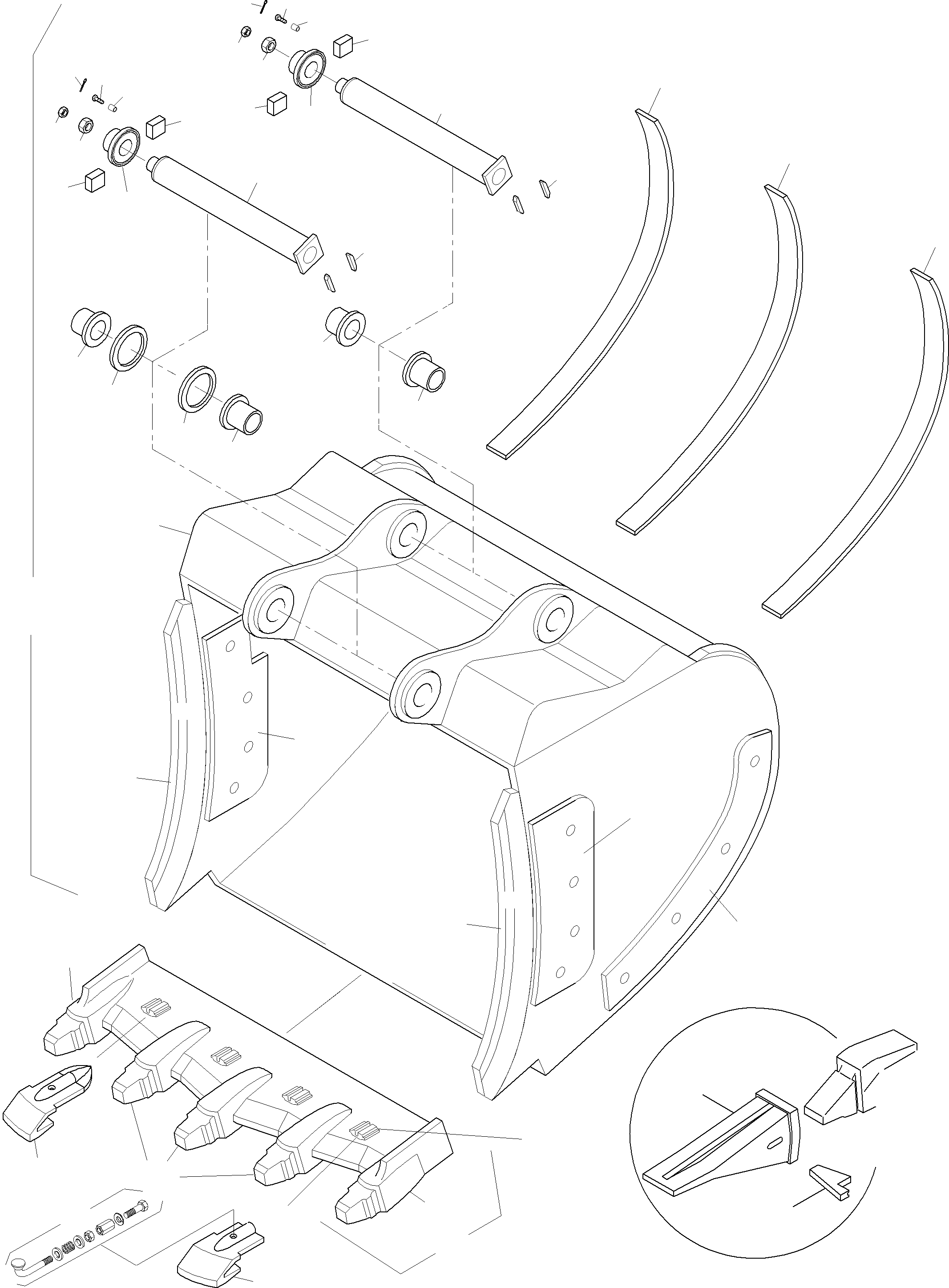 Komatsu parts book diagram for PC3000-6 S/N 46188: BACKHOE 15 CBM WITH WEAR AND TEAR PARTS (WP2)