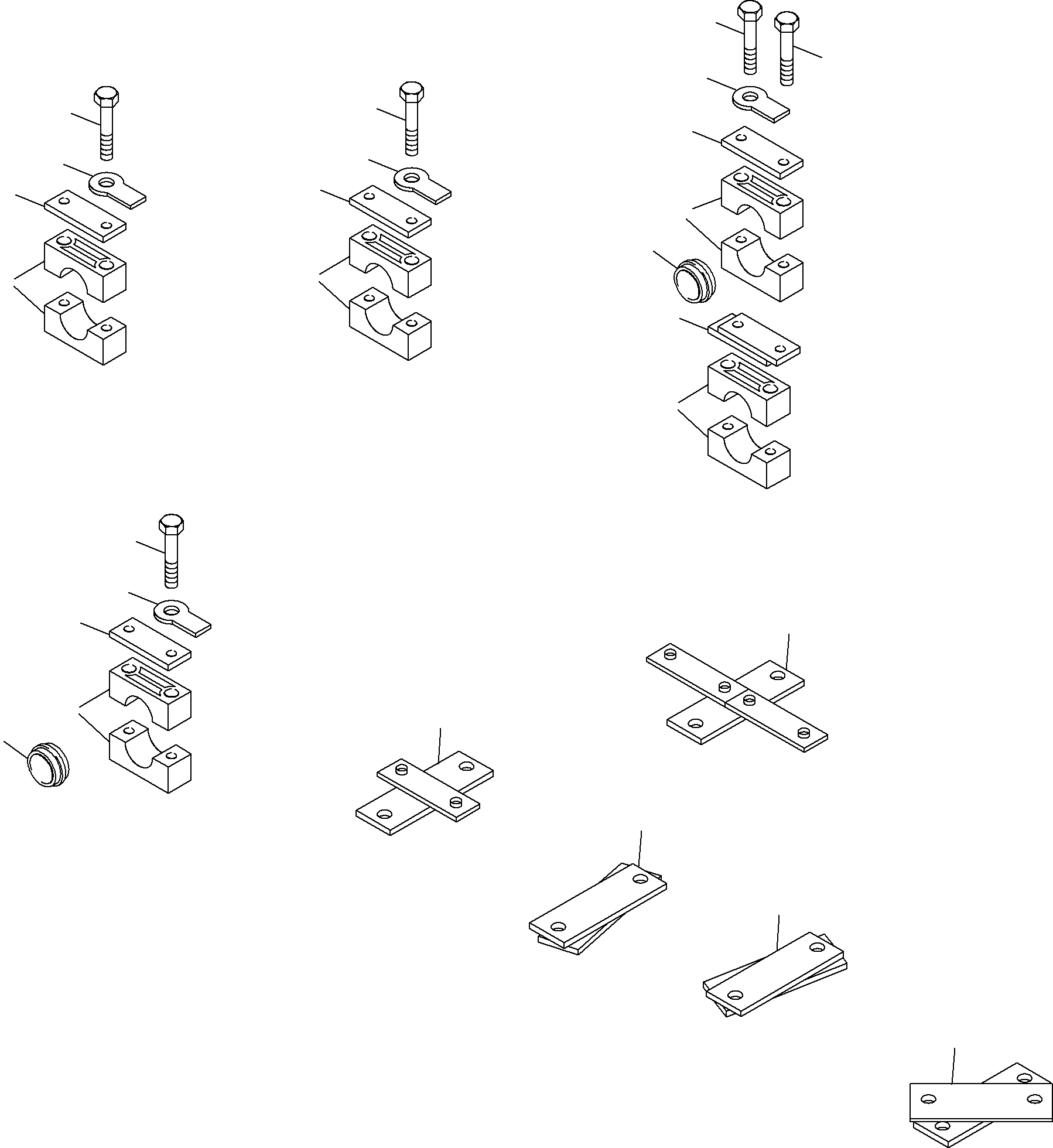 Komatsu parts book diagram for PC3000-6 S/N 46188: RETURN LINES - MANIFOLD (BE)