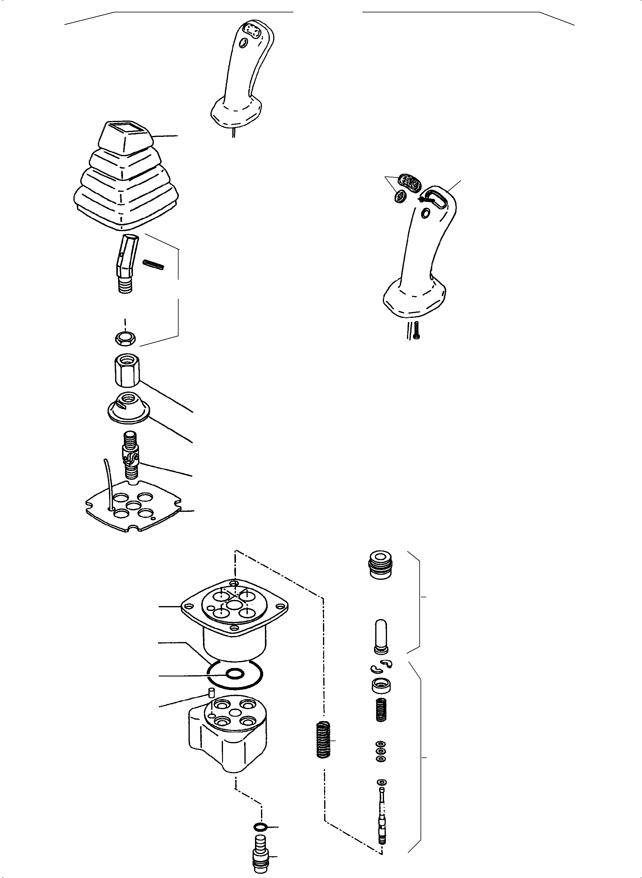 Komatsu parts book diagram for PC3000-6 S/N 46191: PILOT OIL UNIT