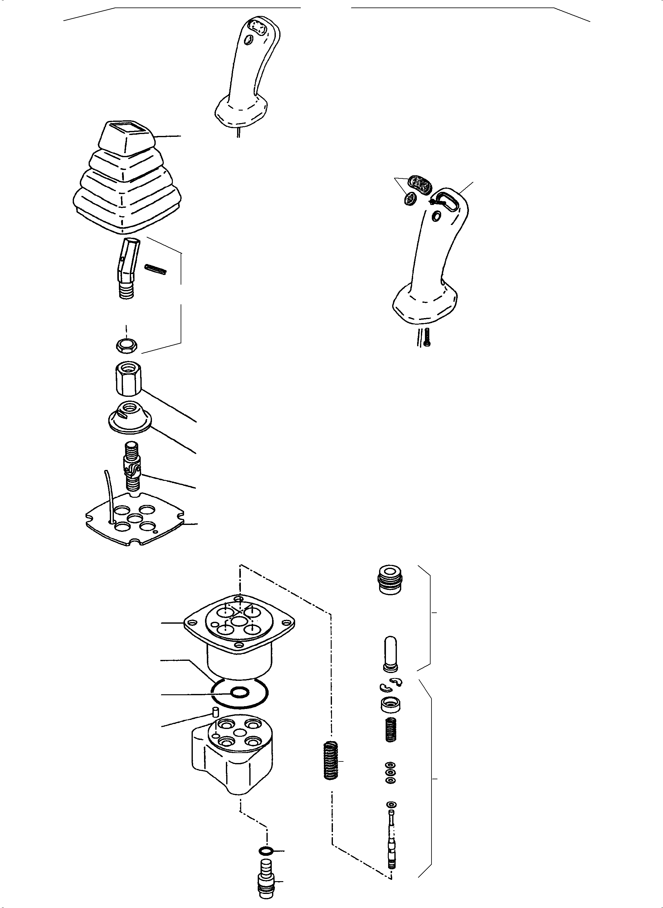 Komatsu parts book diagram for PC3000-6 S/N 46191: PILOT OIL UNIT