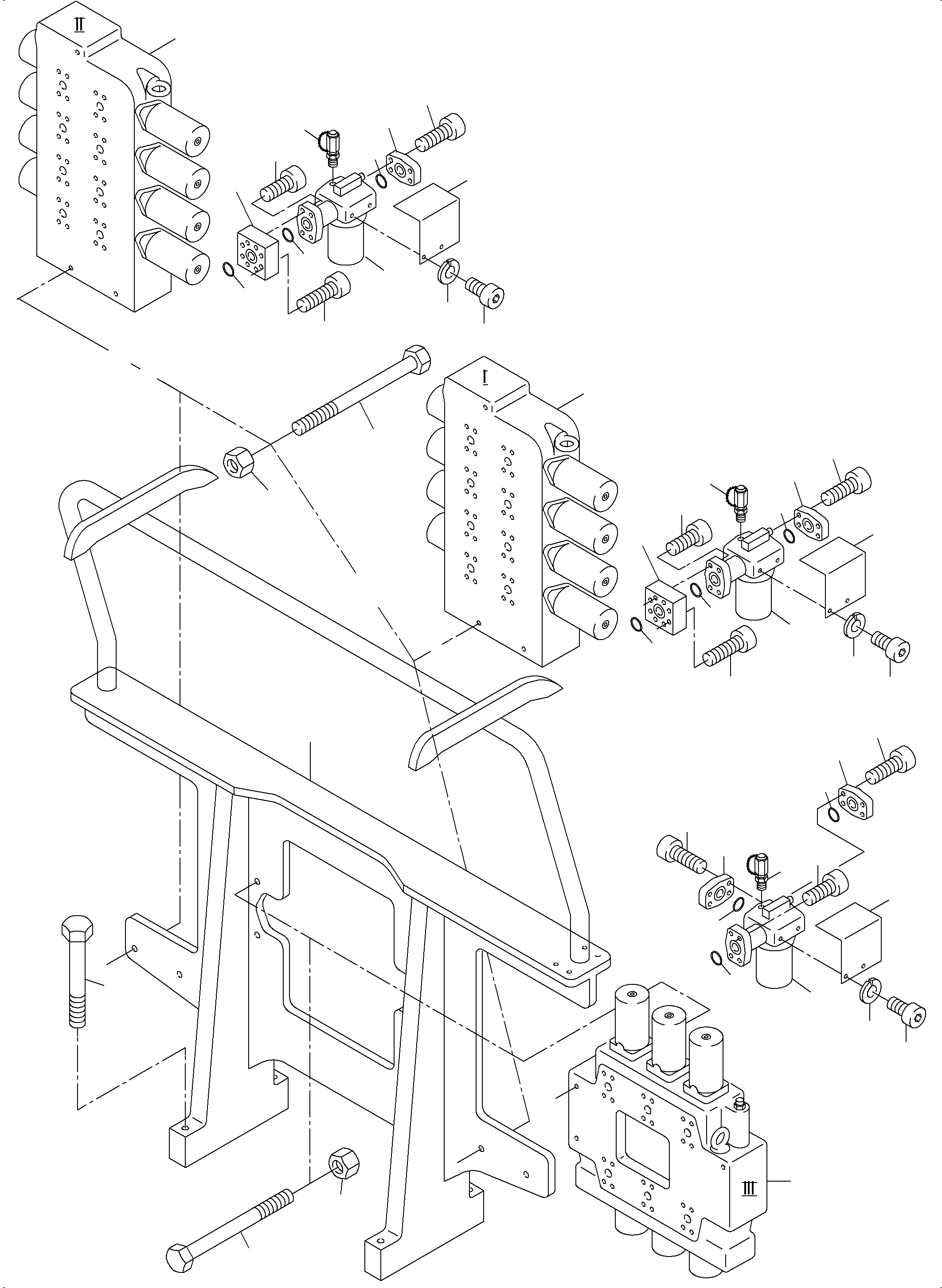 Komatsu parts book diagram for PC3000-6 S/N 46191: SUPPORT, CONTROL UNIT