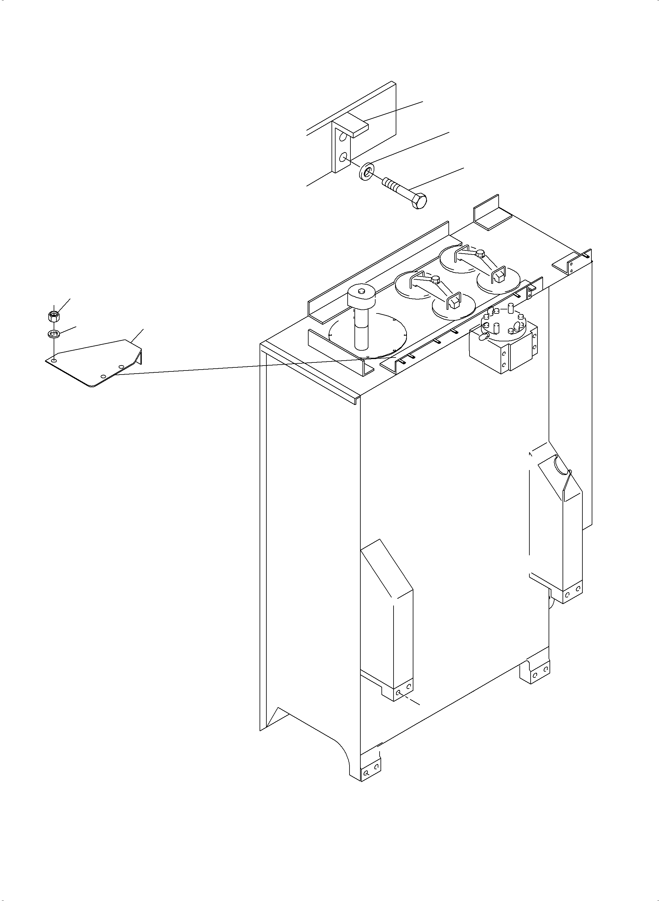 Komatsu parts book diagram for PC3000-6 S/N 46191: MAIN OIL TANK