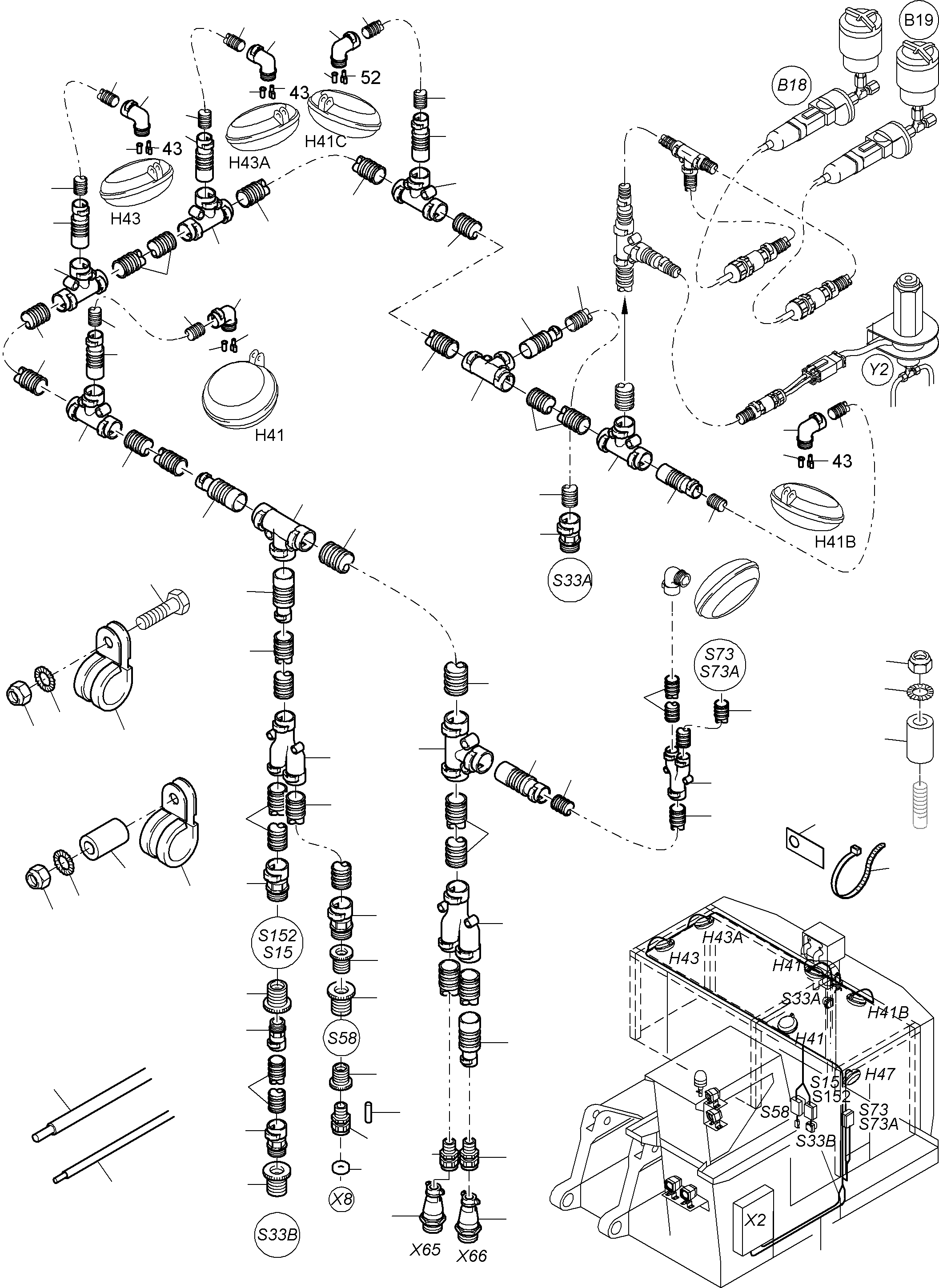 Excavators Mining Komatsu / PC3000-6 S/N 46195(G46195) / Lighting Equipment(485-2106d : 485-2106d)